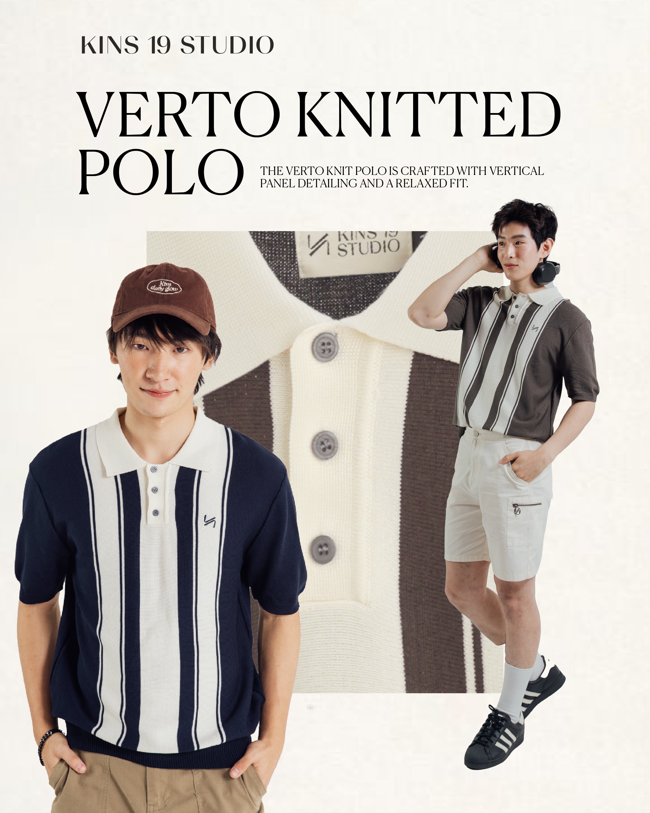 KINS 19 STUDIO |  VERTO KNIT POLO [KN132]