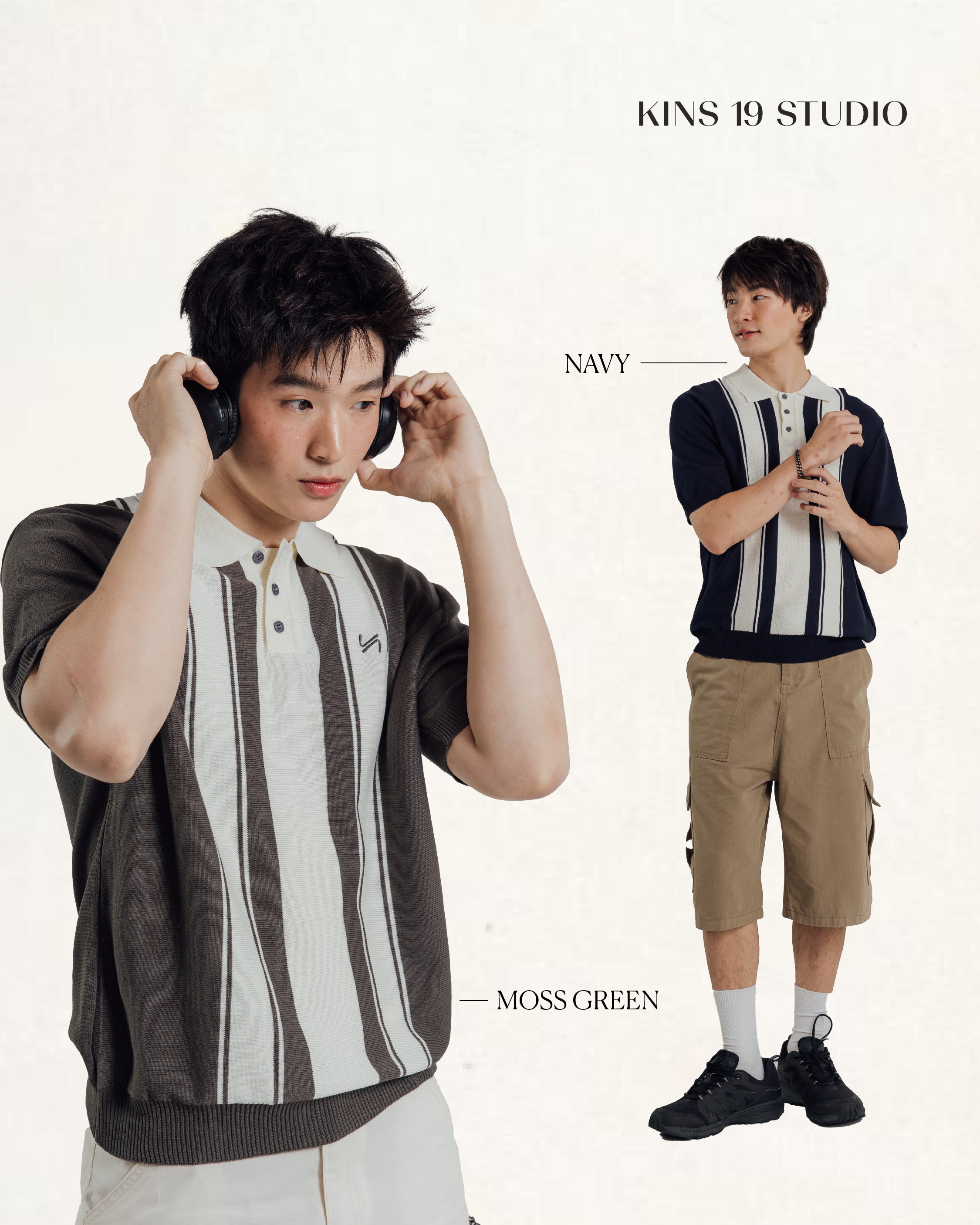 KINS 19 STUDIO |  VERTO KNIT POLO [KN132]