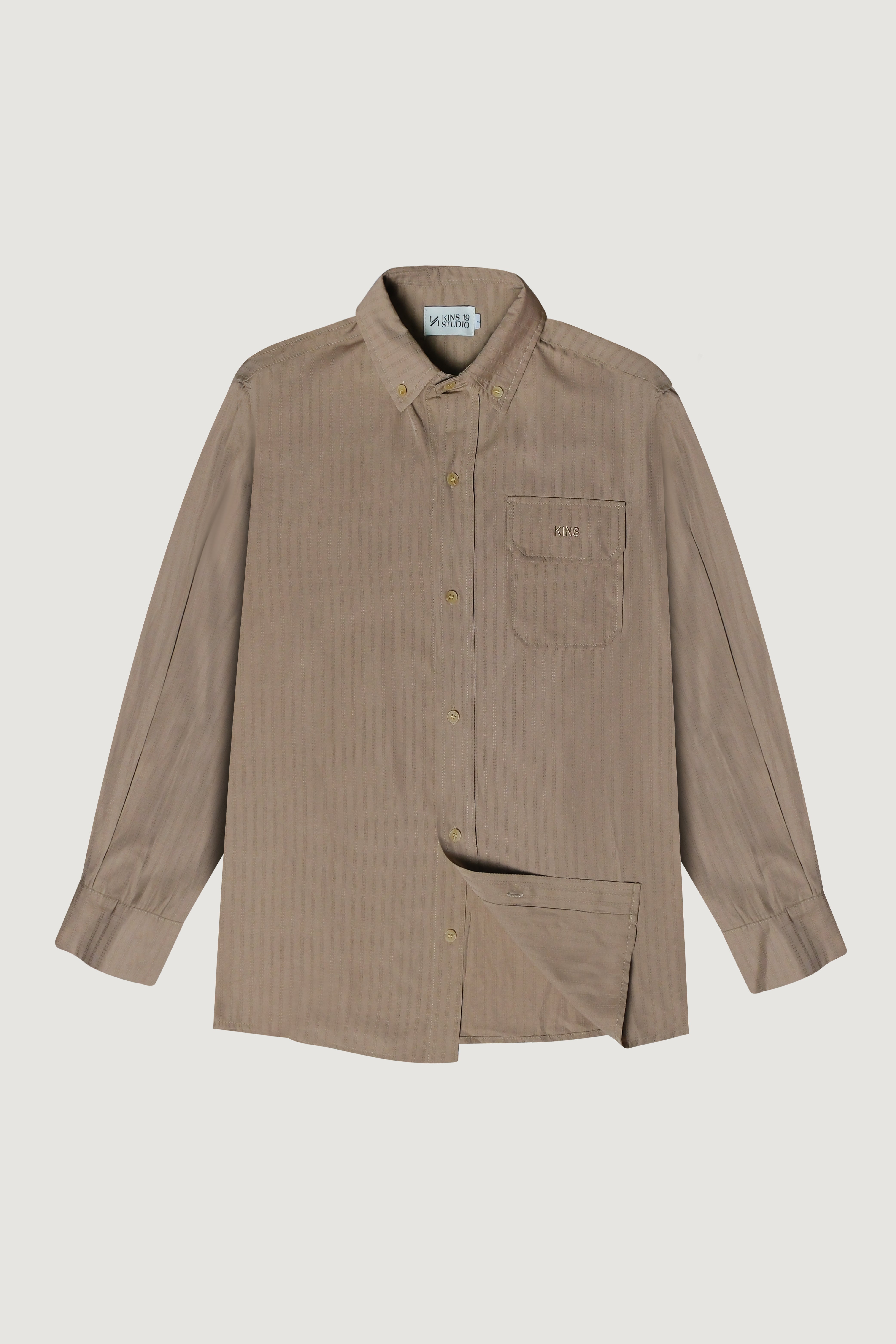 KINS 19 STUDIO |  LINEAR TEXTURE SHIRT [KN135]