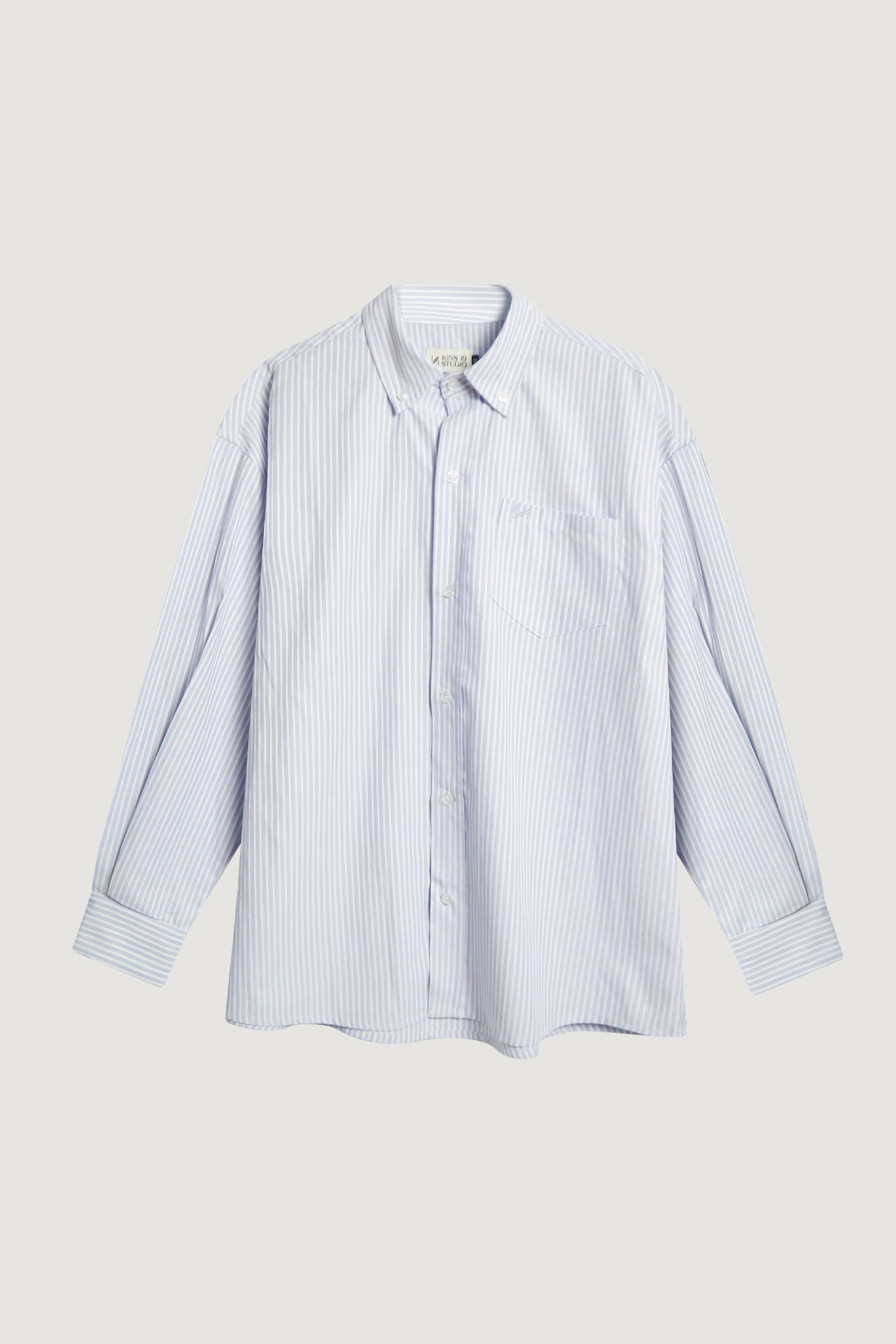 KINS 19 STUDIO |  CLASSIC STRIPED OVERSIZE  SHIRT [KN138]