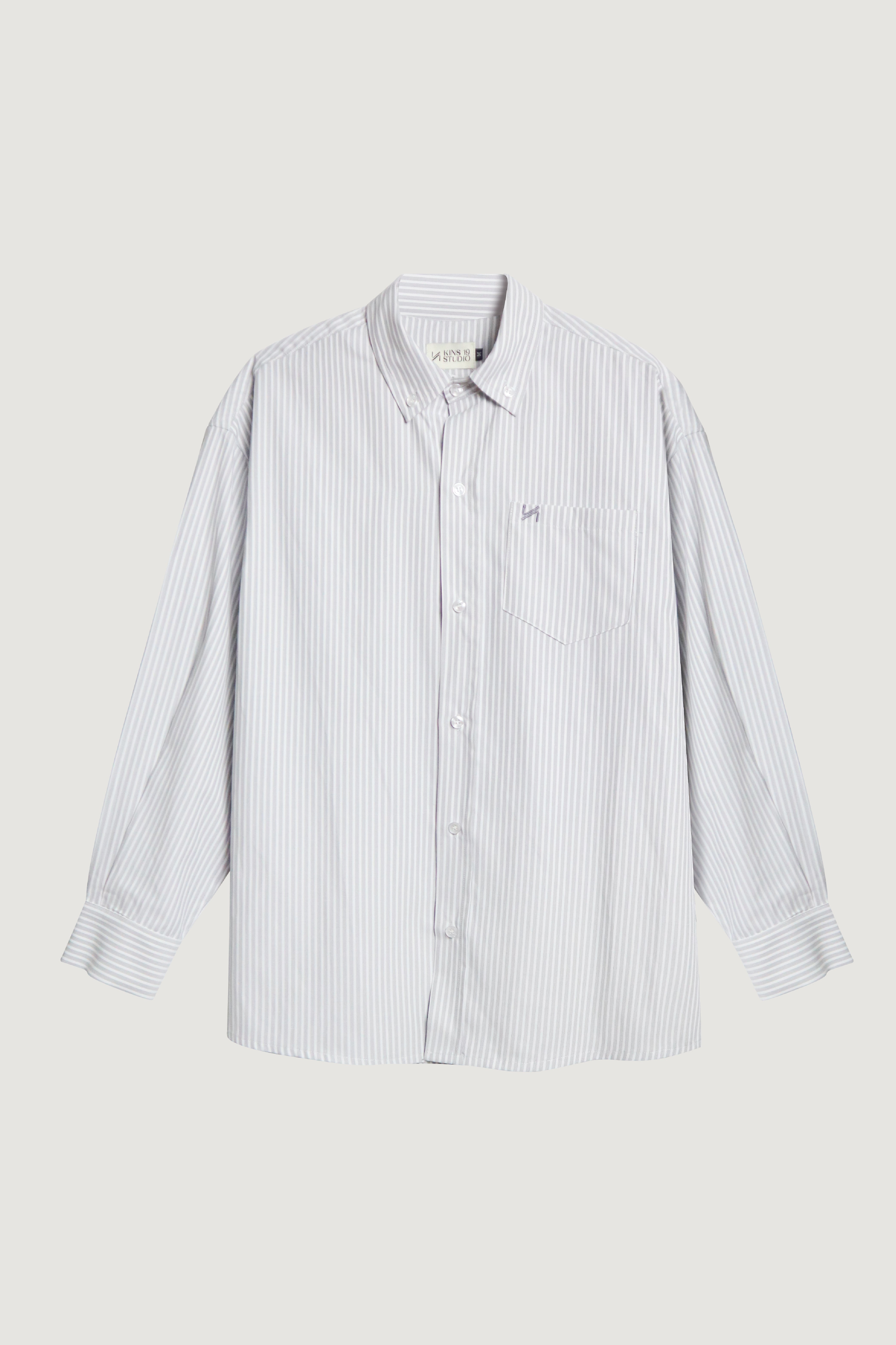 KINS 19 STUDIO |  CLASSIC STRIPED OVERSIZE  SHIRT [KN138]