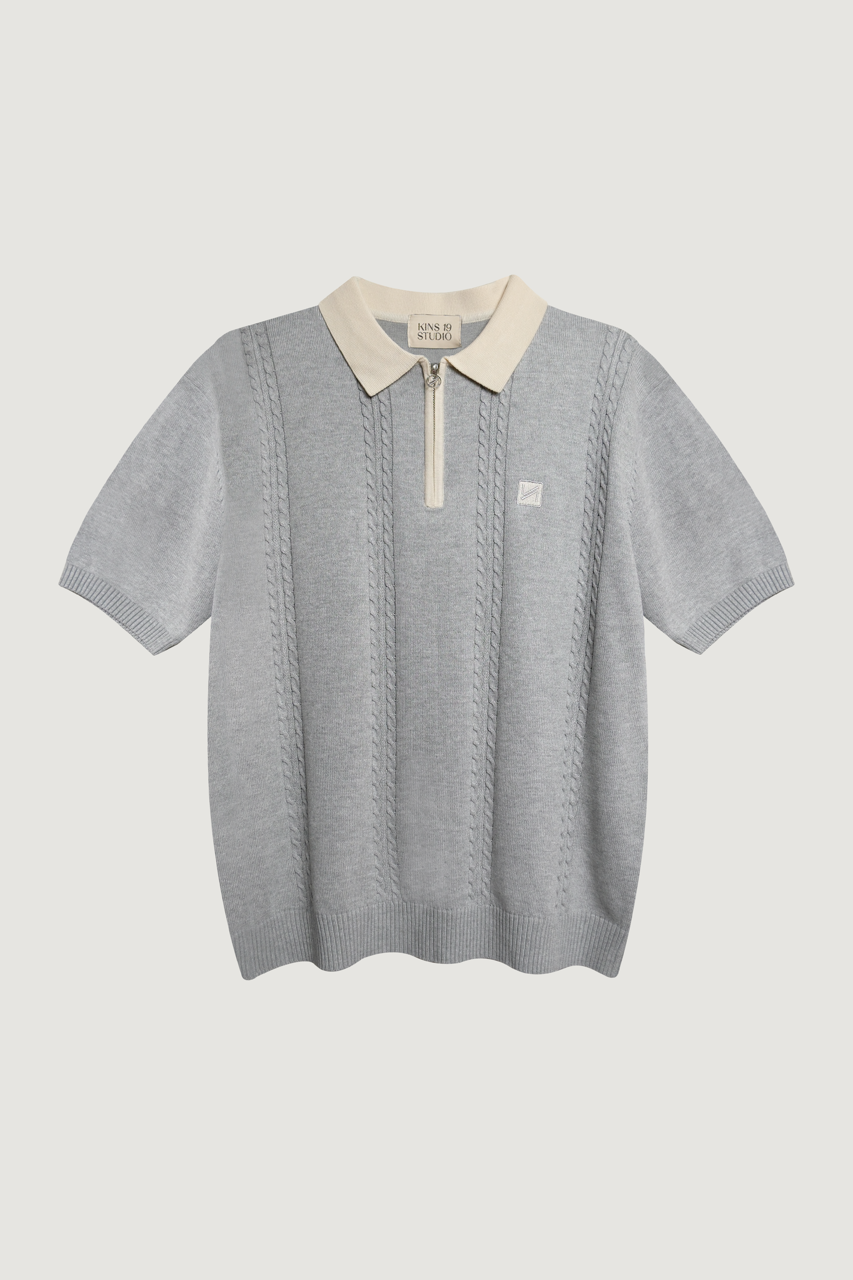 KINS 19 STUDIO | KINS Knit Zip Polo - Festive Glow Edition [KN142]