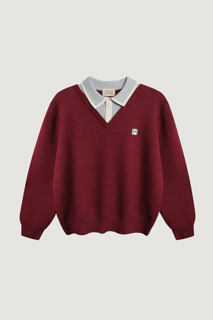 KINS Layered Polo Sweater [KN145]