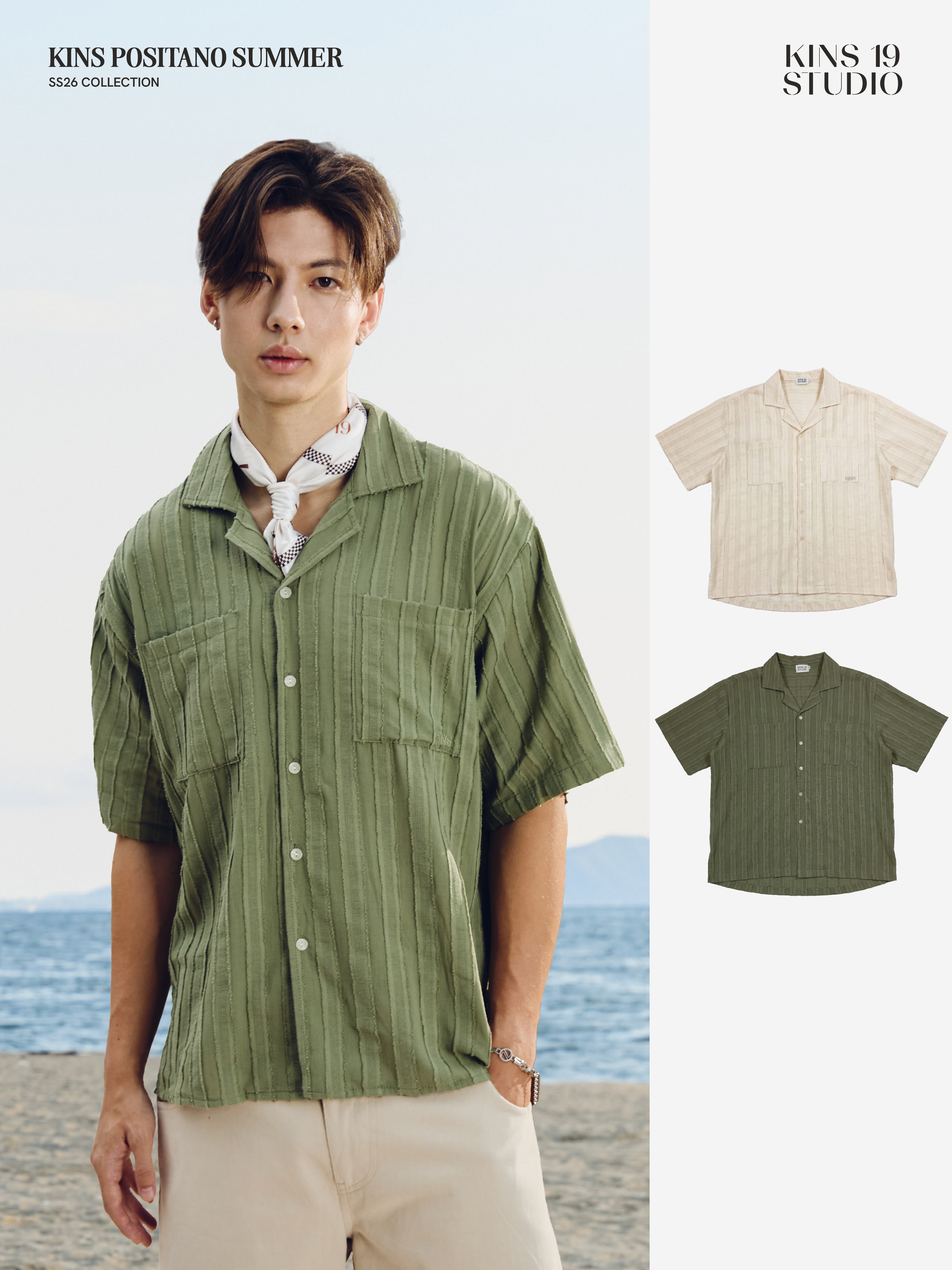 KINS 19 STUDIO |  KINS Soft Texture Shirt [KN149]
