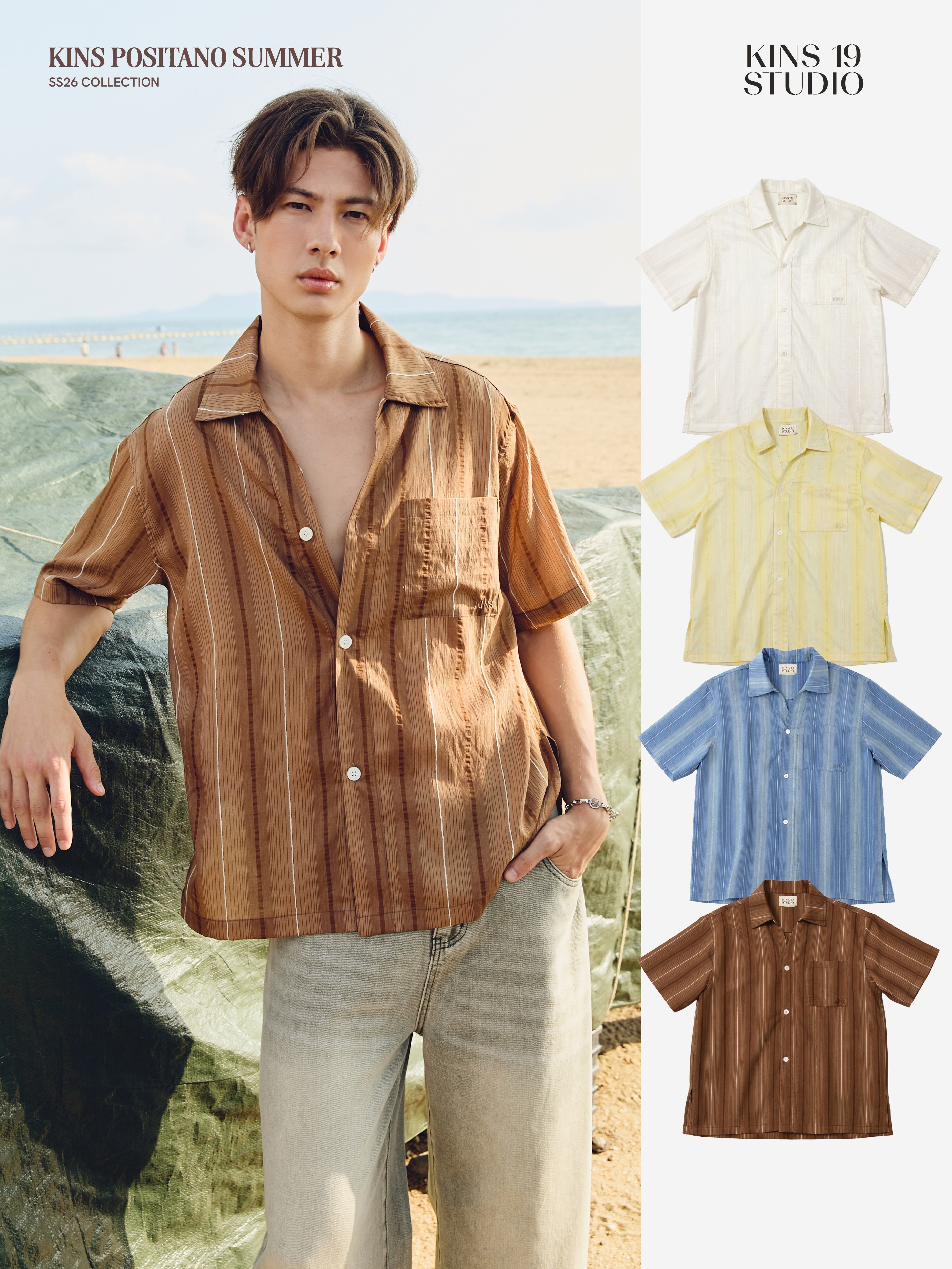 KINS 19 STUDIO |  KINS Irregular Stripe Shirt [KN150]