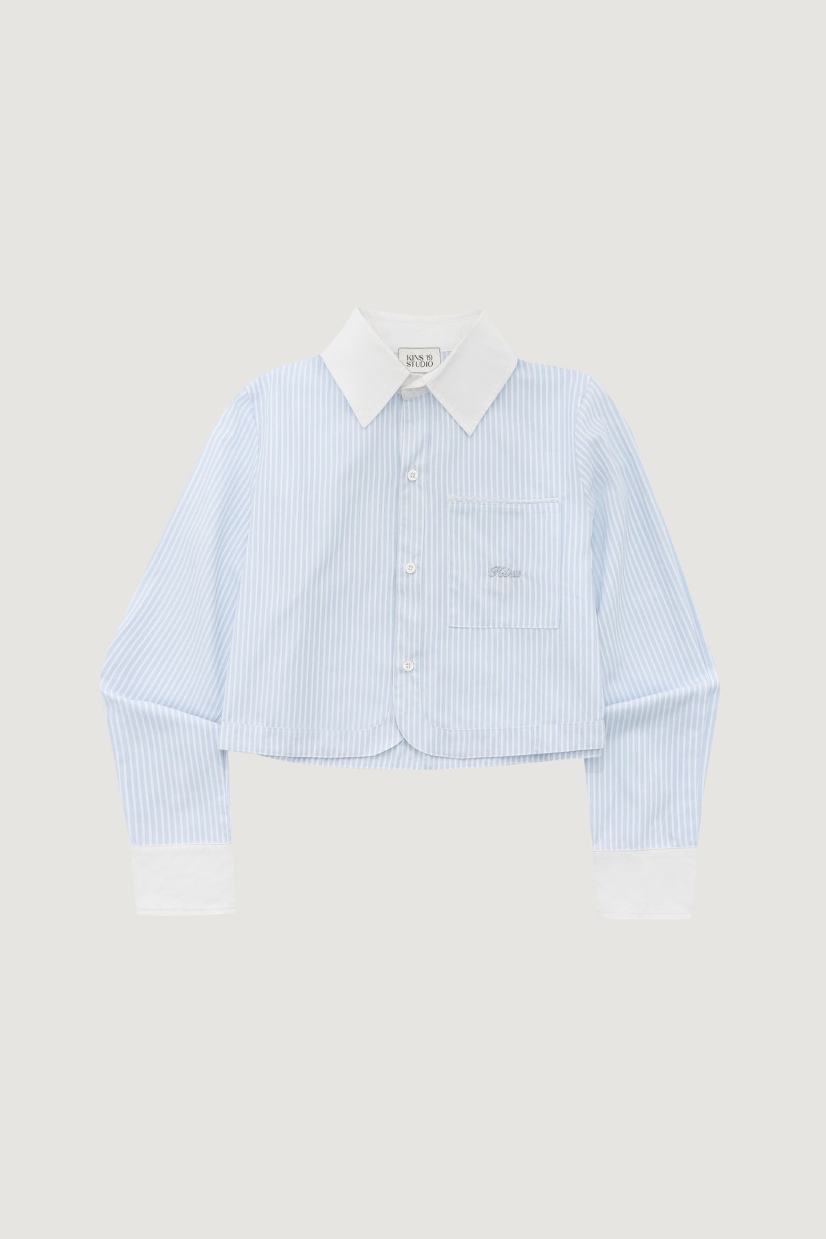 KINS 19 STUDIO |  KINS Cropped Stripes Shirt [KN156]