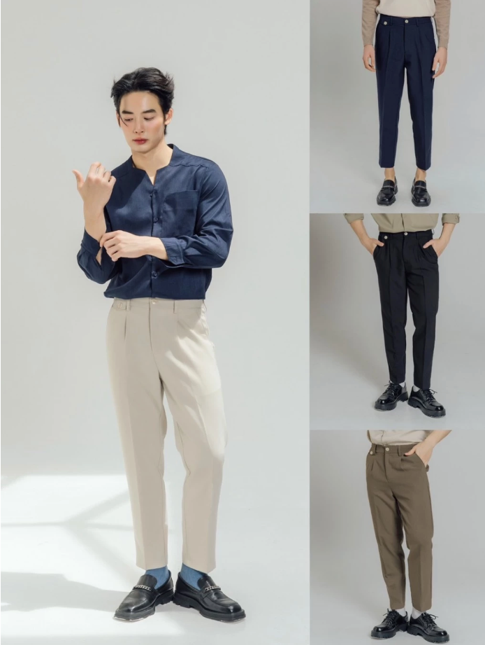 KINS | SLIM STRAIGHT TROUSERS KN222
