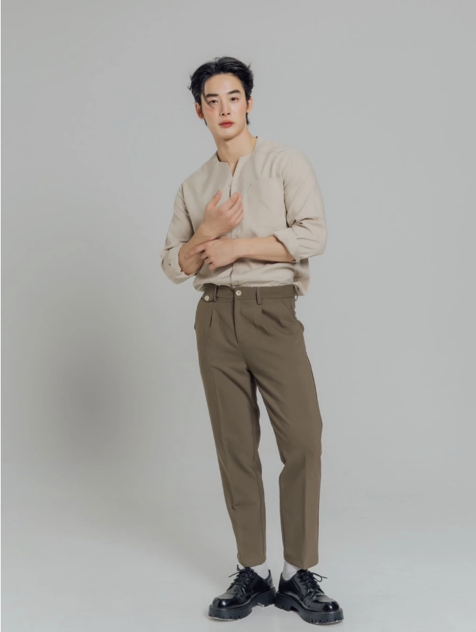 KINS | SLIM STRAIGHT TROUSERS KN222