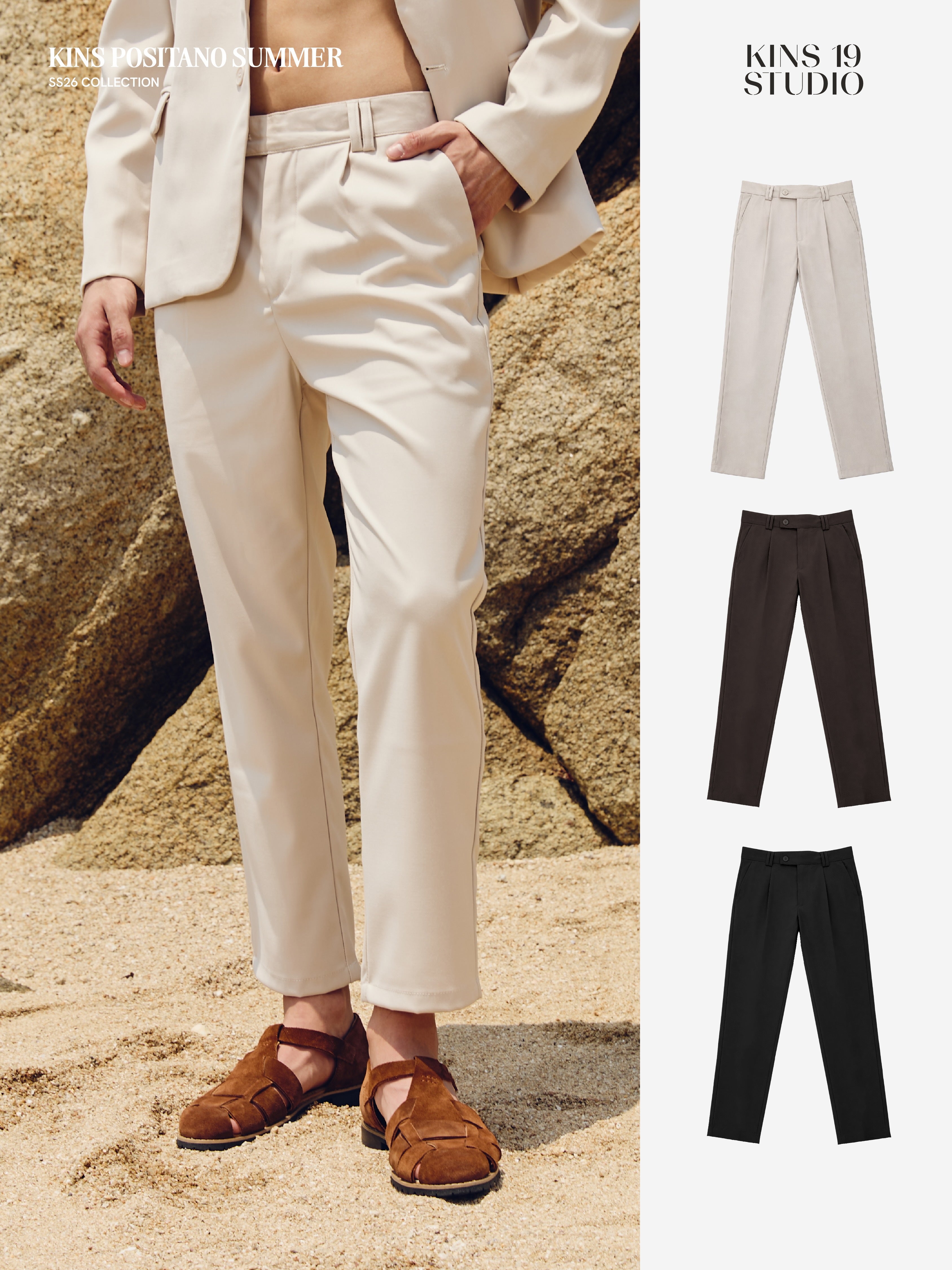 KINS 19 STUDIO | KINS Premium Signature Straight-leg Trousers [KN230]