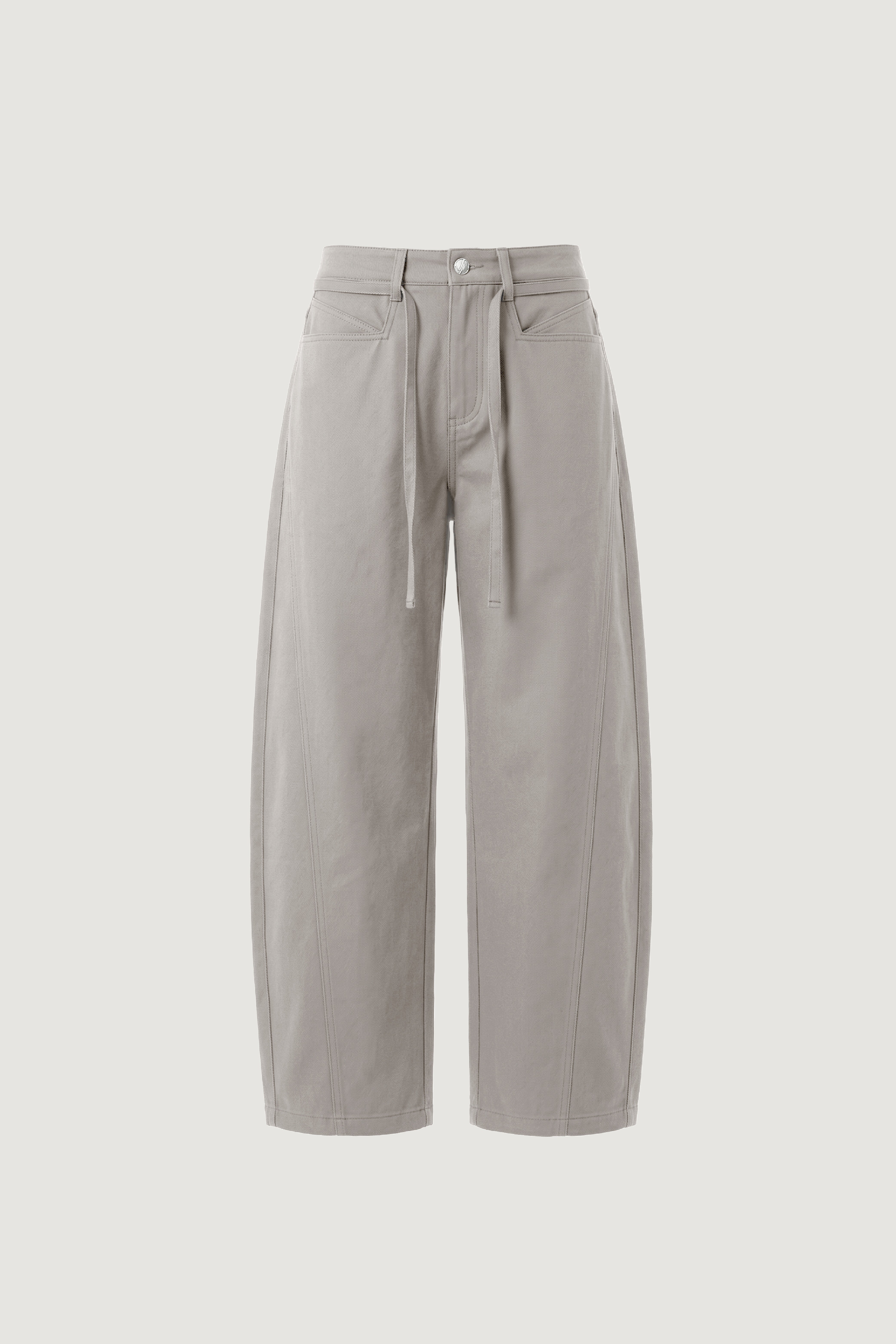 KINS 19 STUDIO |  KINS Detachable-Tie Barrel Trousers [KN231]