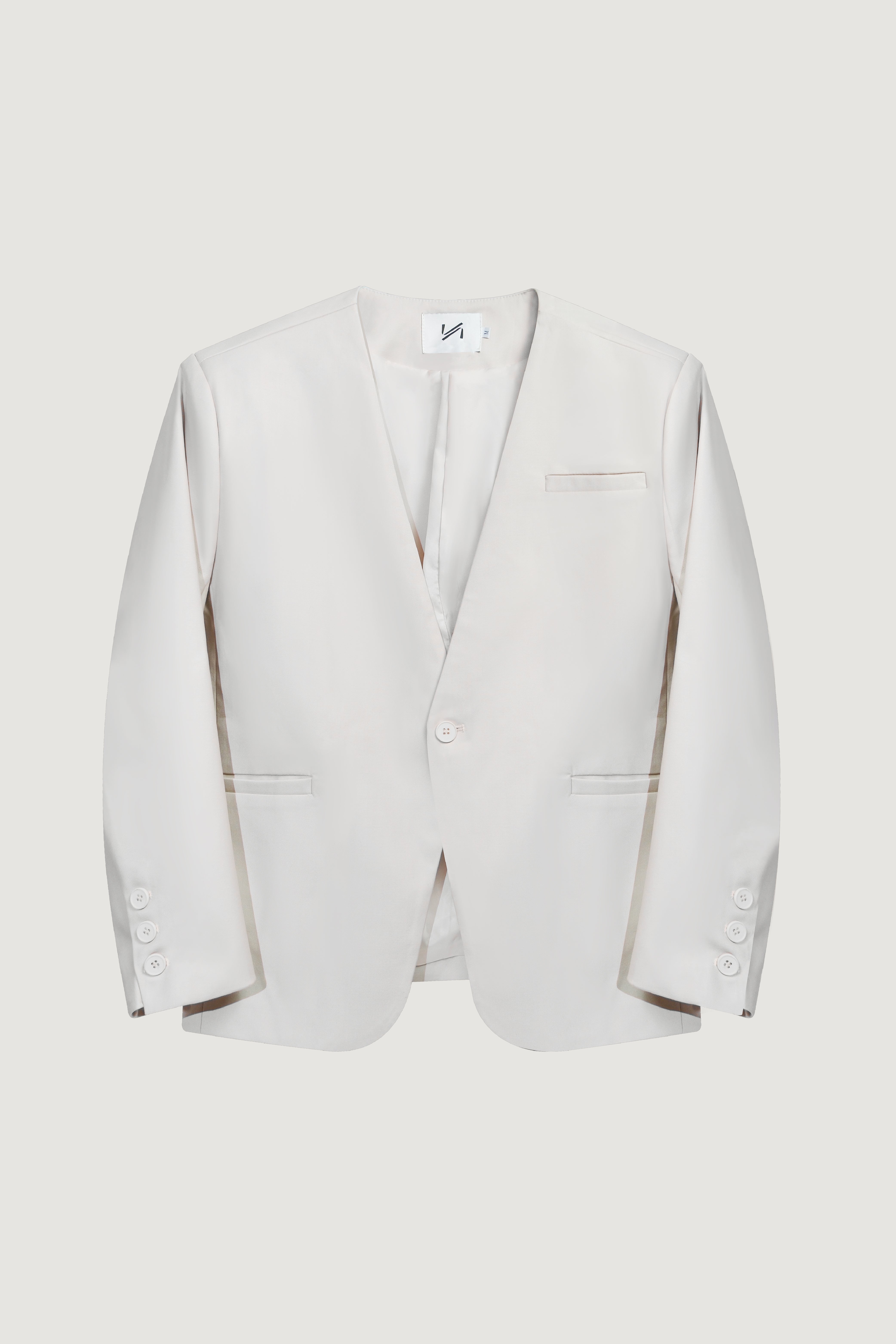 KINS 19 STUDIO |  COLLARLESS BLAZER  [KN321]