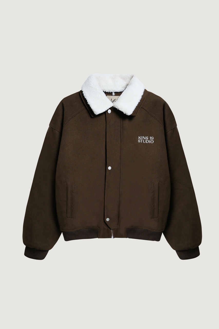 KINS 19 STUDIO | KINS Fleece-Collar Jacket [KN327]