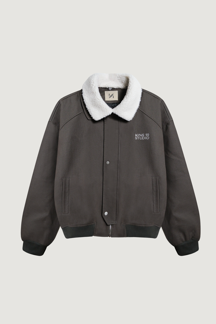 KINS 19 STUDIO | KINS Fleece-Collar Jacket [KN327]