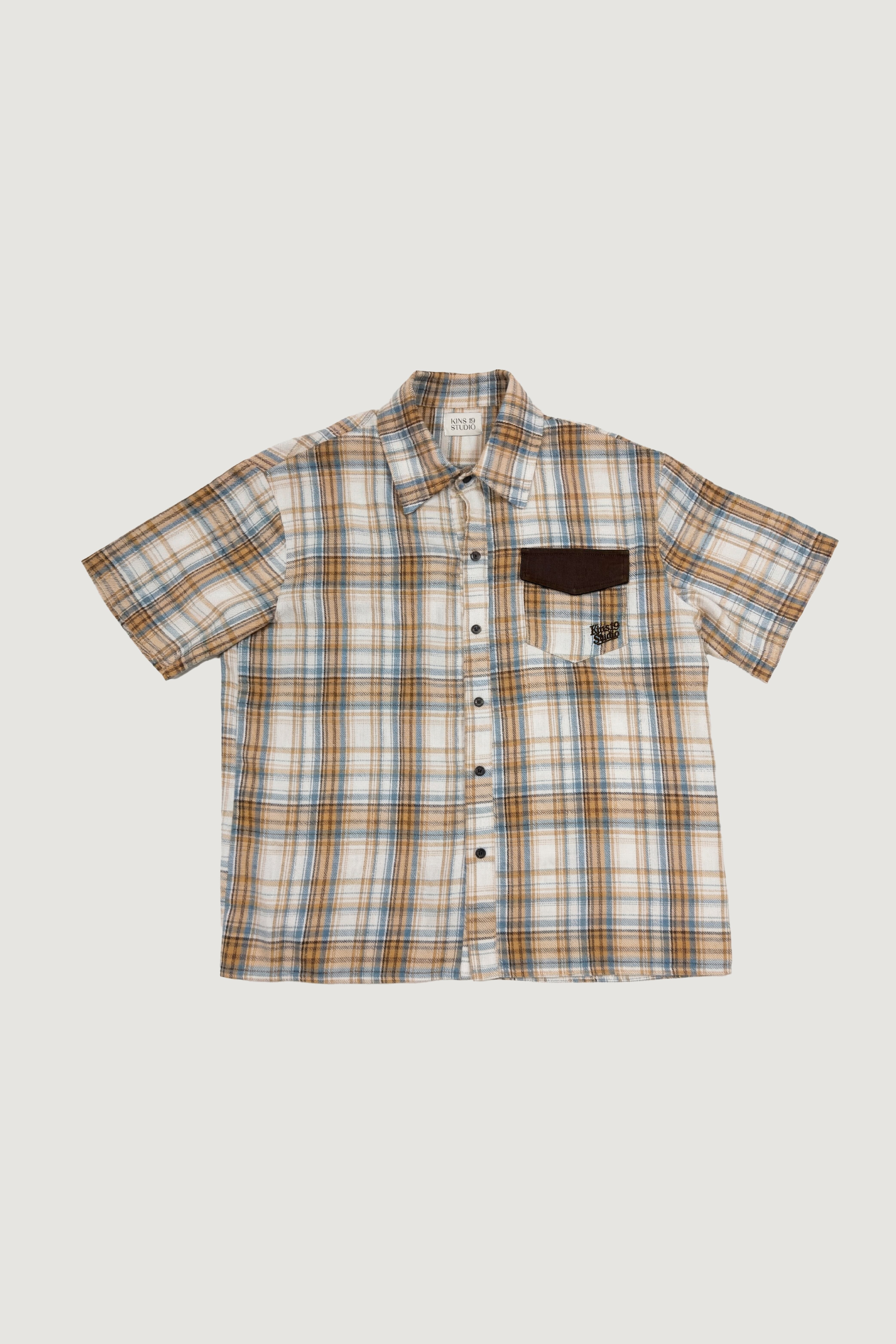 KINS 19 STUDIO |  KINS Short Plaid Shirt [KS23]