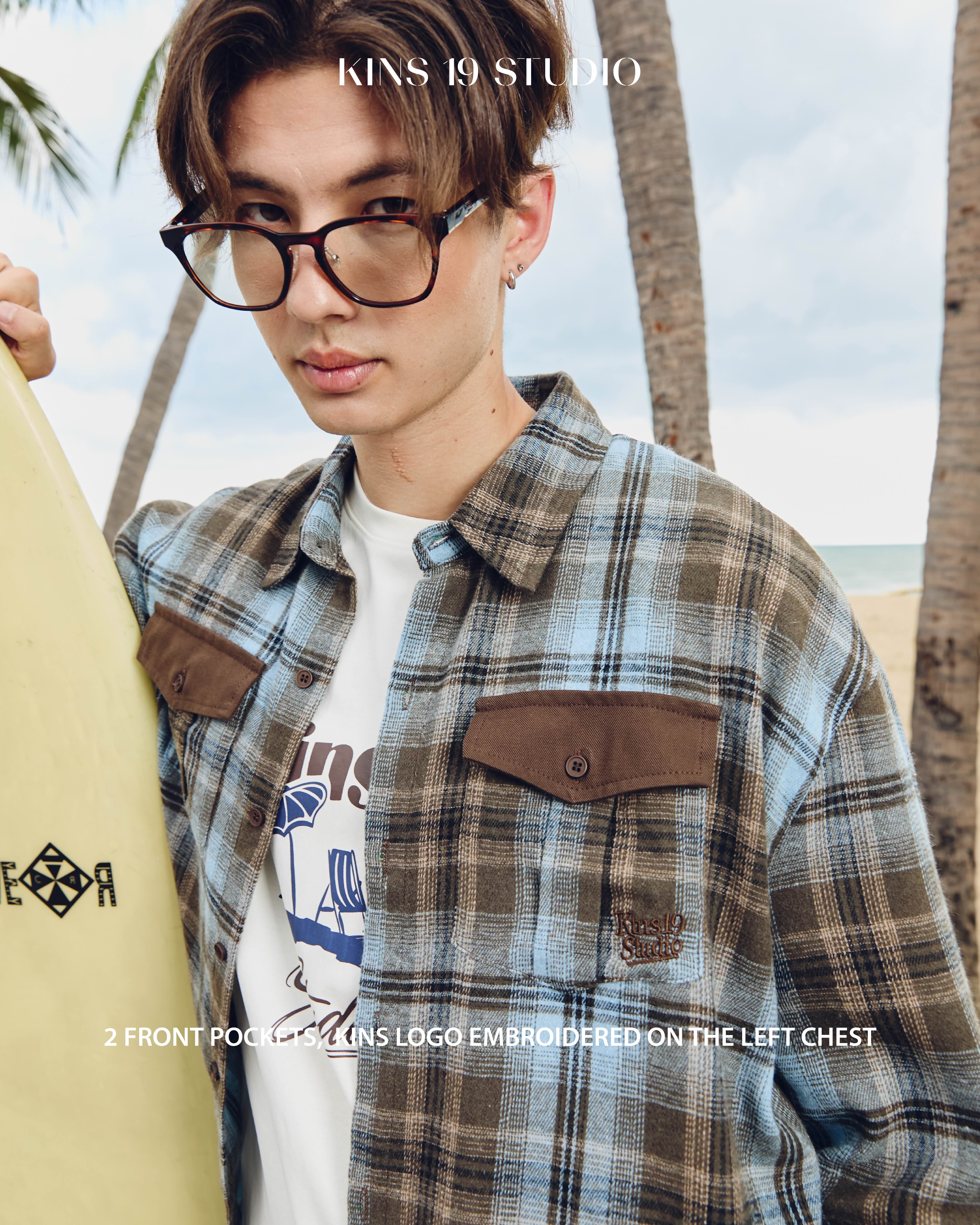 KINS Long Plaid Shirt [KS24]