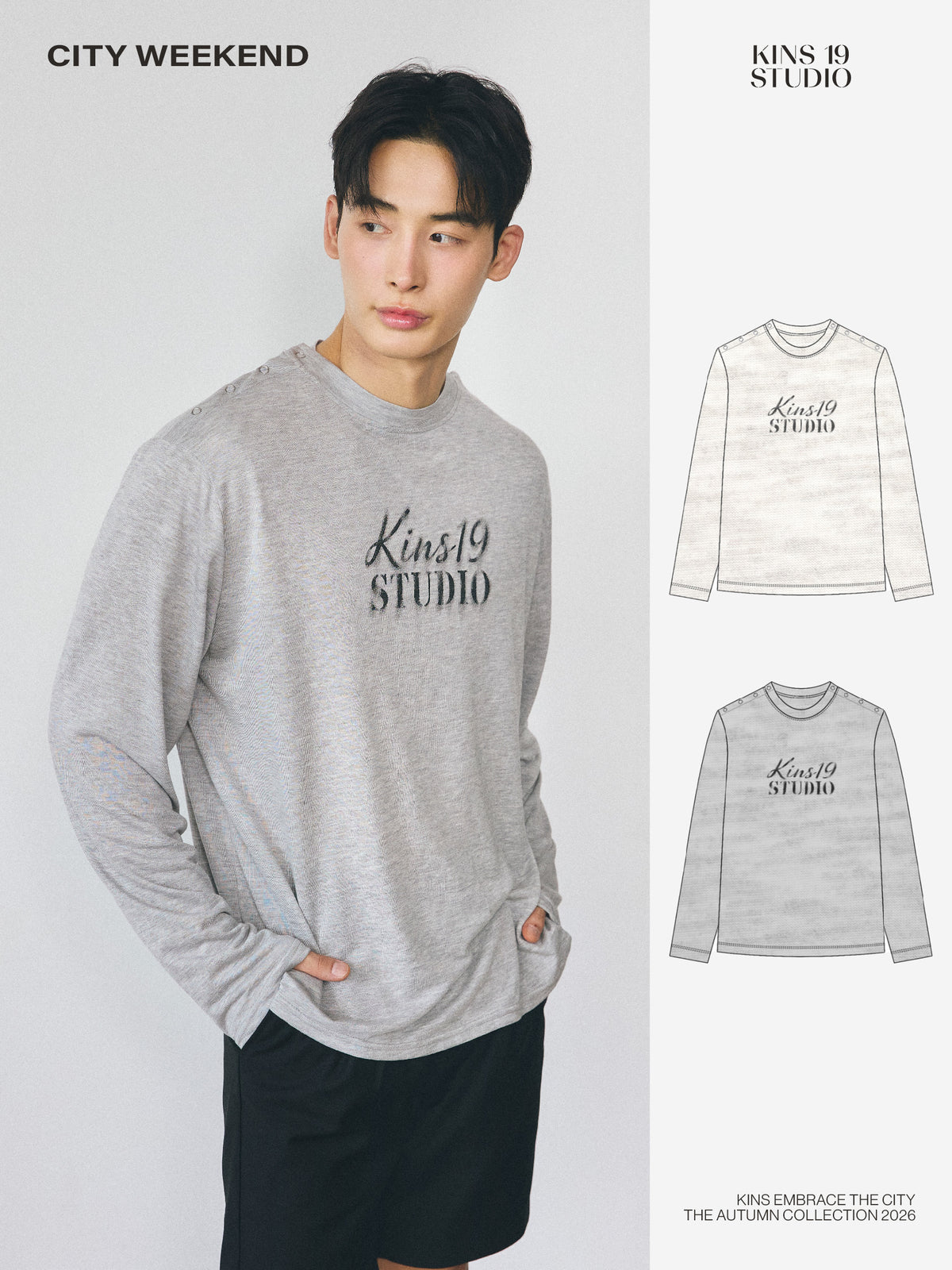 KINS 19 STUDIO |  KINS Long Sleeve Tee [KS29]