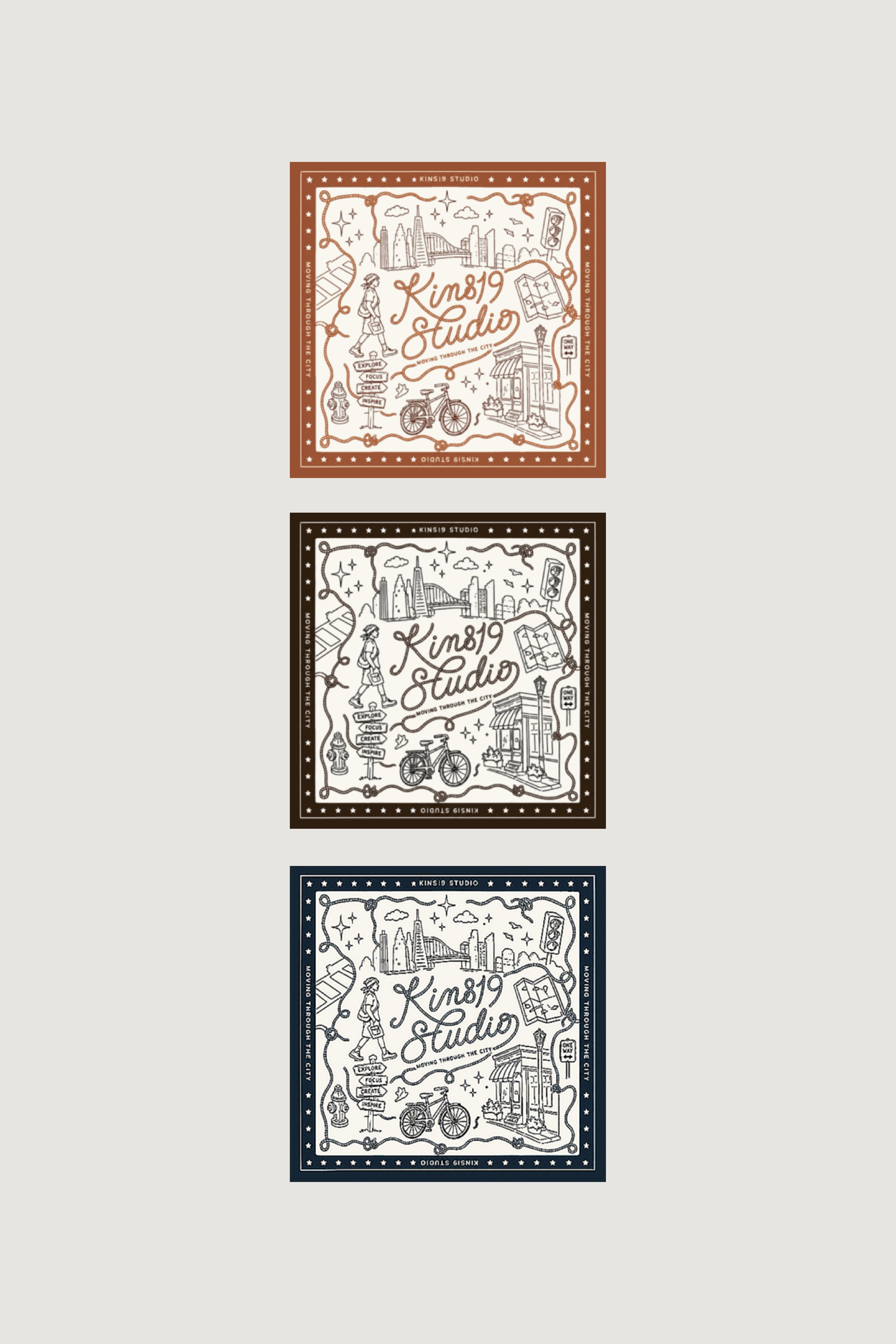 KINS 19 STUDIO |  KINS City Flow Bandana [KSC04]