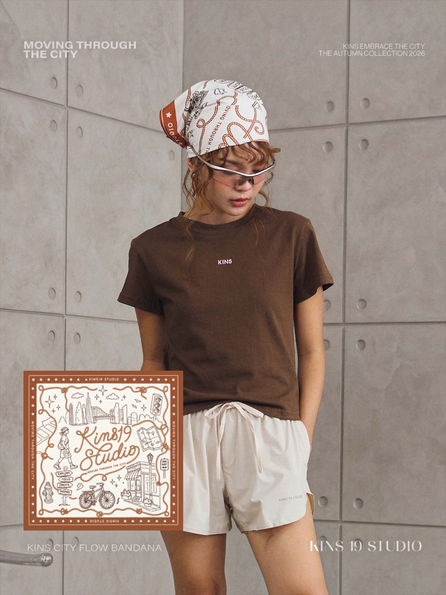 KINS 19 STUDIO |  KINS City Flow Bandana [KSC04]