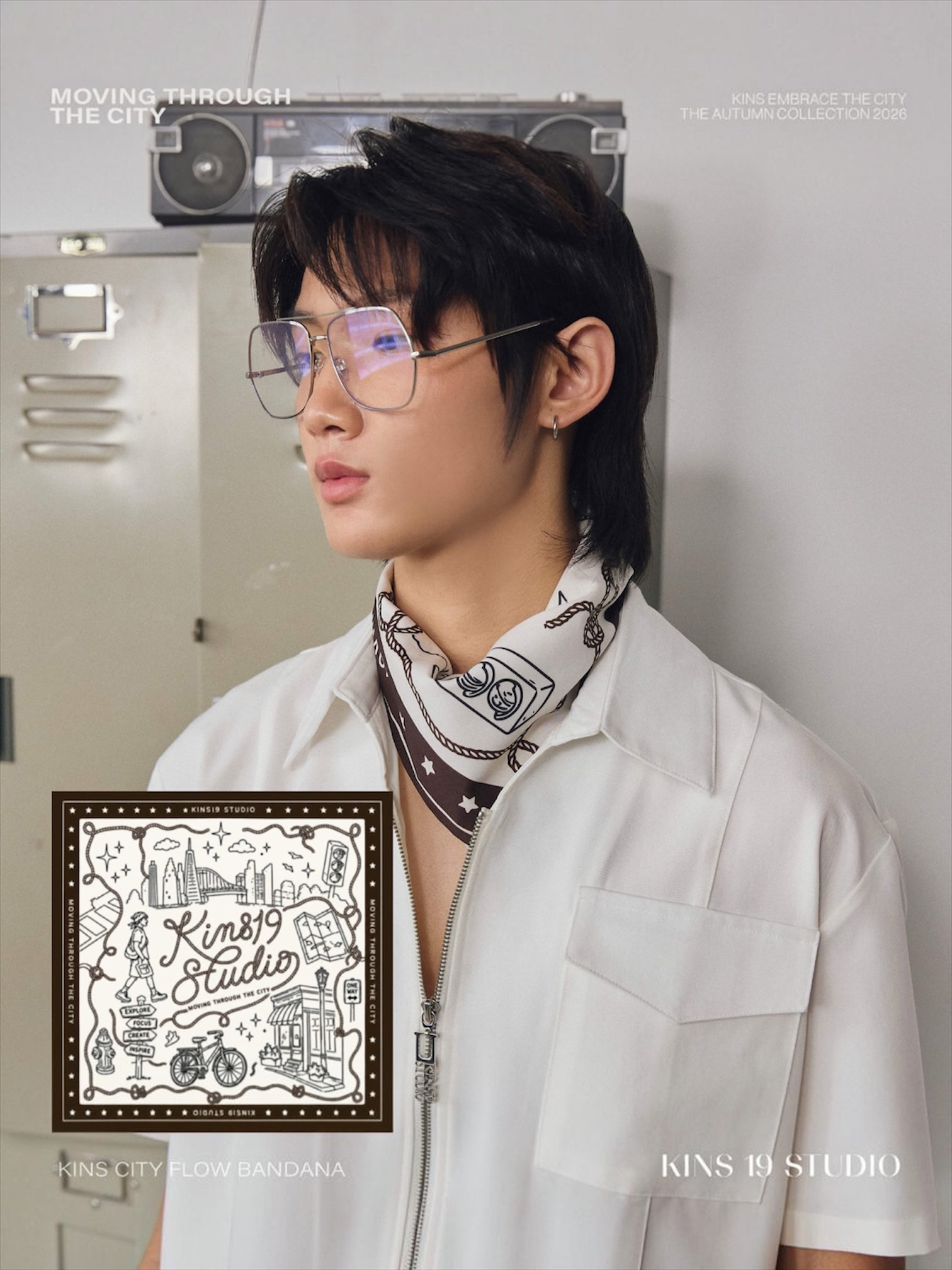 KINS 19 STUDIO |  KINS City Flow Bandana [KSC04]