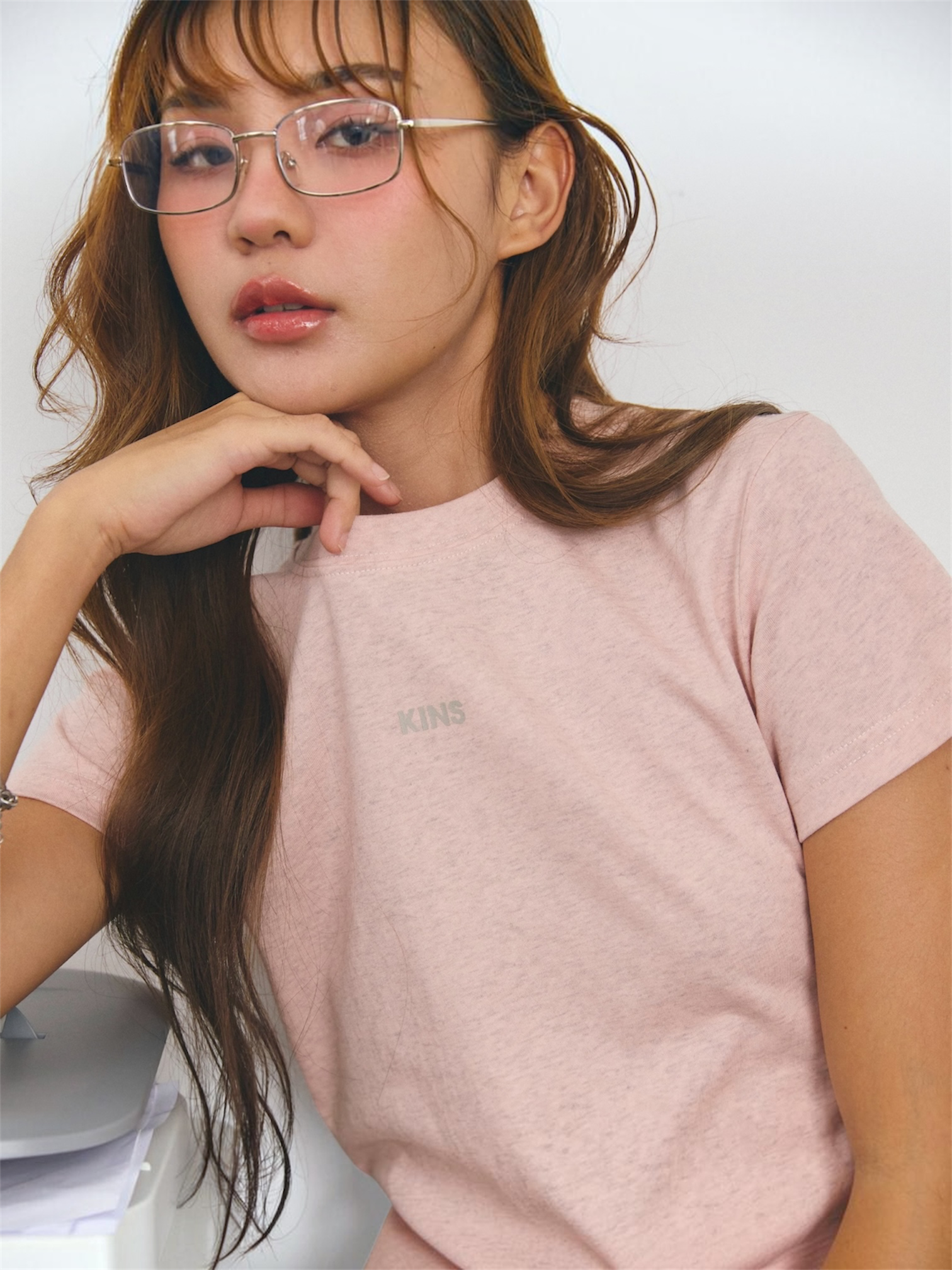 KINS 19 STUDIO |  KINS  Daily Snow Tee  [TN23]