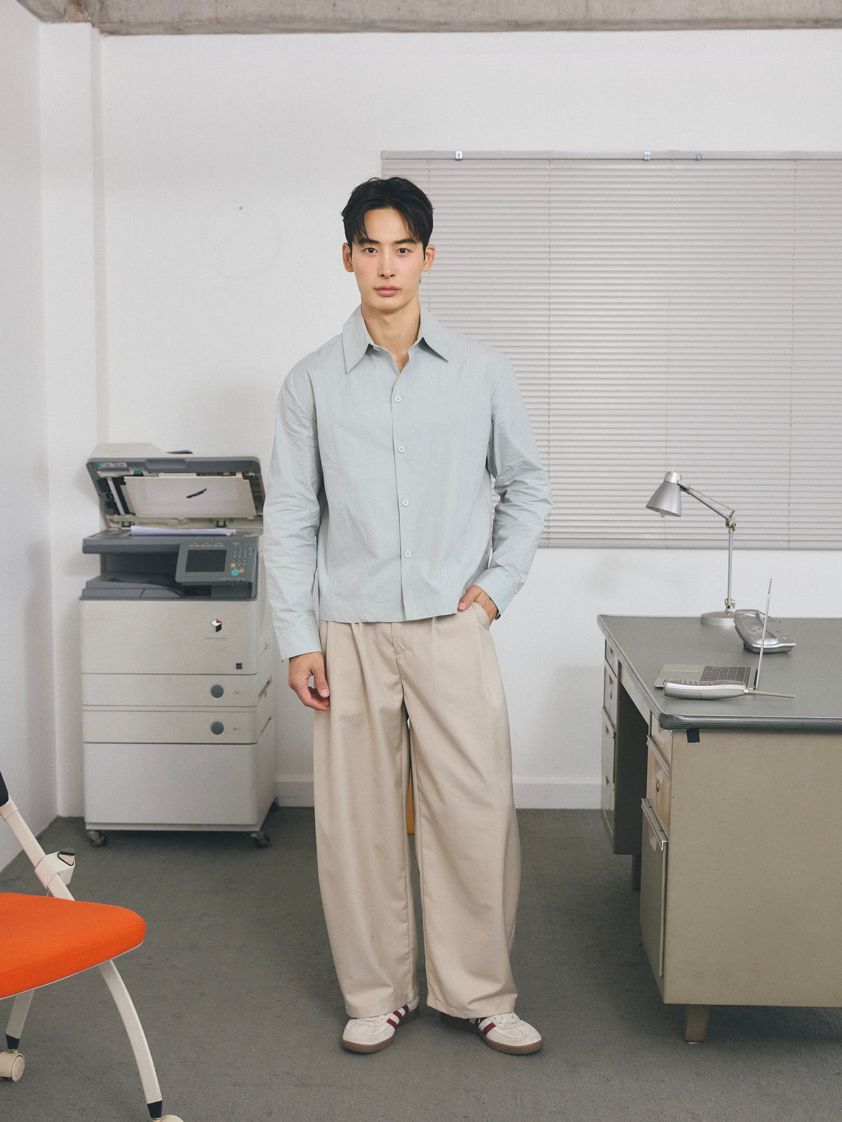 KINS 19 STUDIO |  KINS Overlap Pleats Loose-Fit Trousers [KN233]