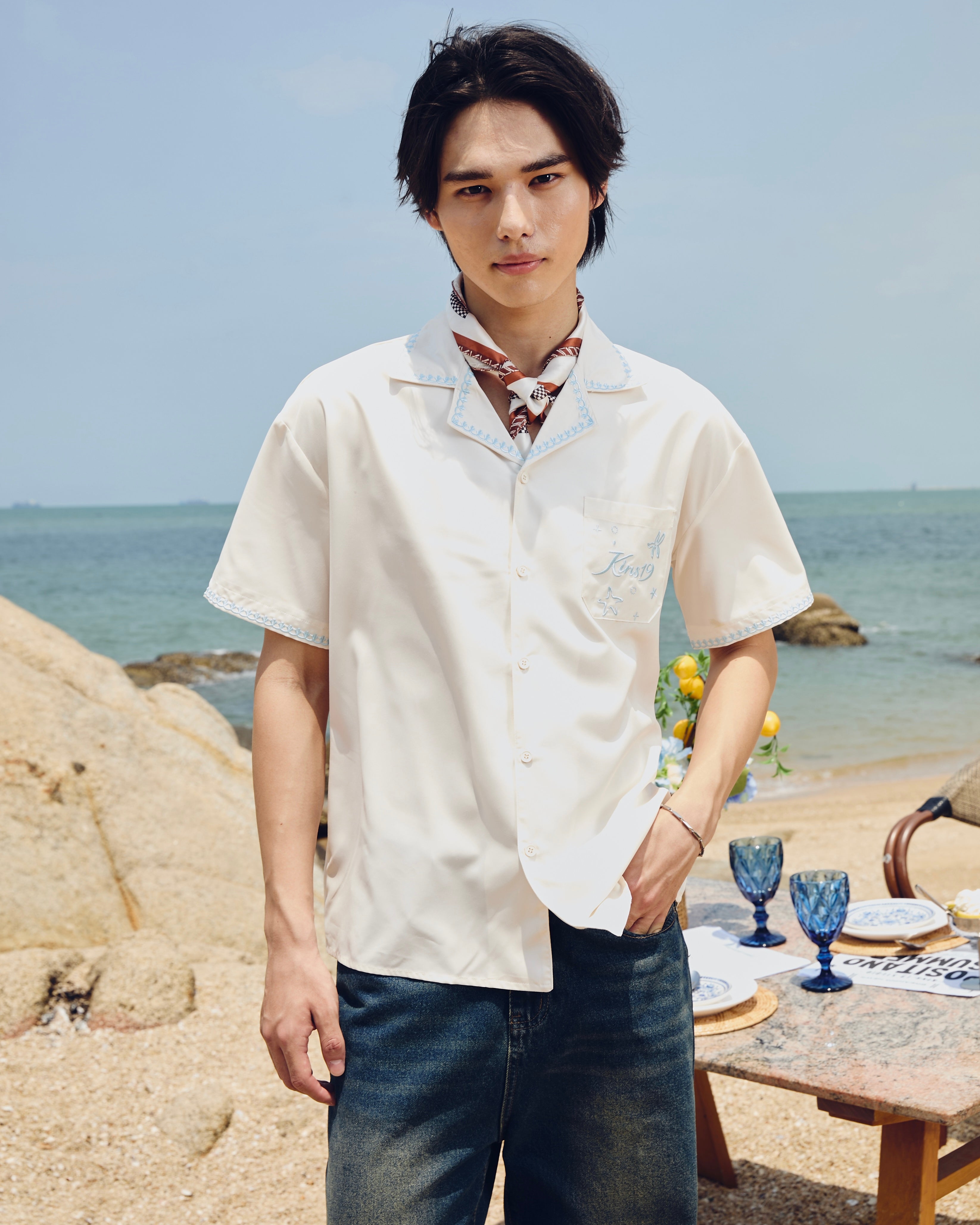 KINS Voyage Embroidered Shirt [HW35]