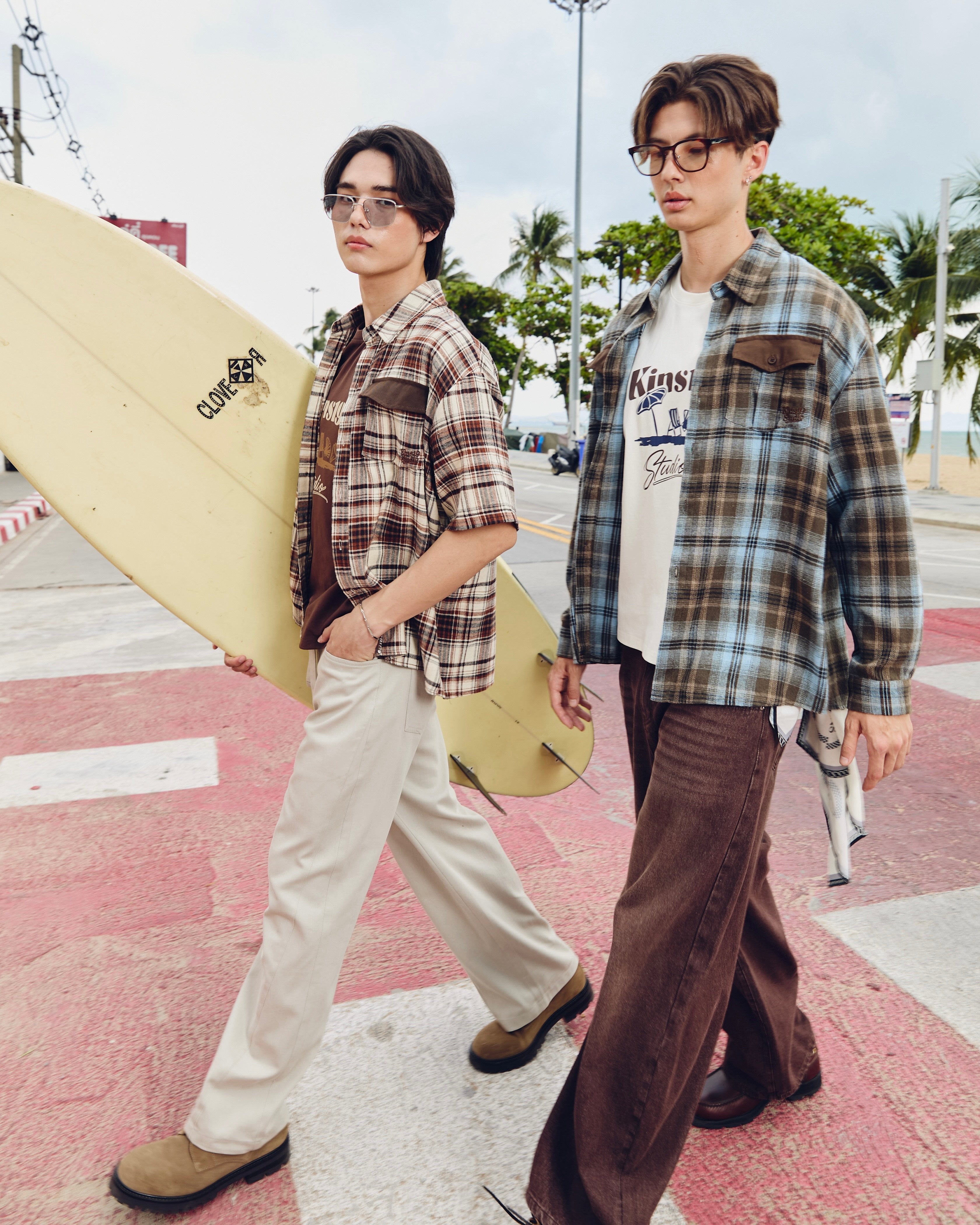 KINS Long Plaid Shirt [KS24]