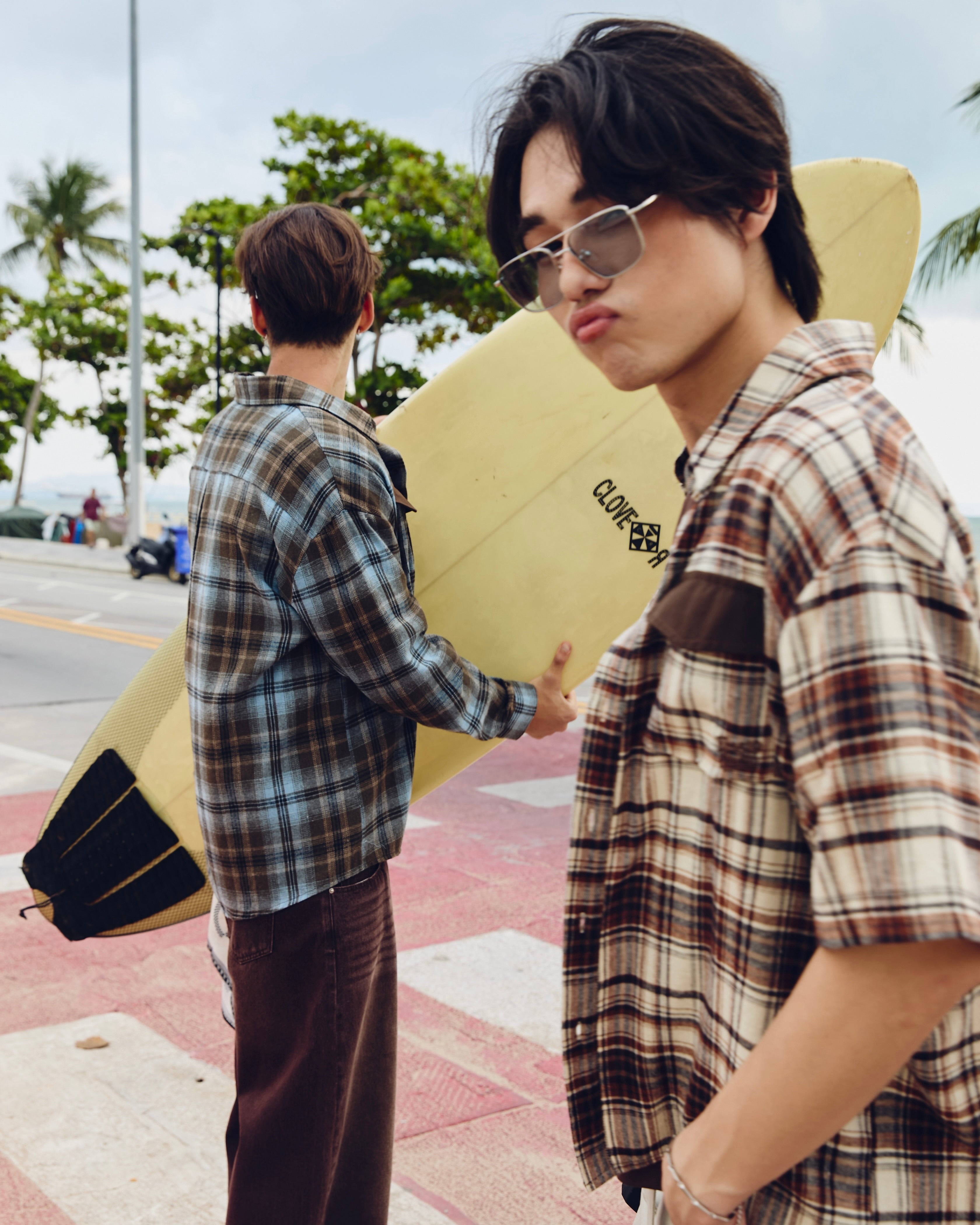 KINS Short Plaid Shirt [KS23]