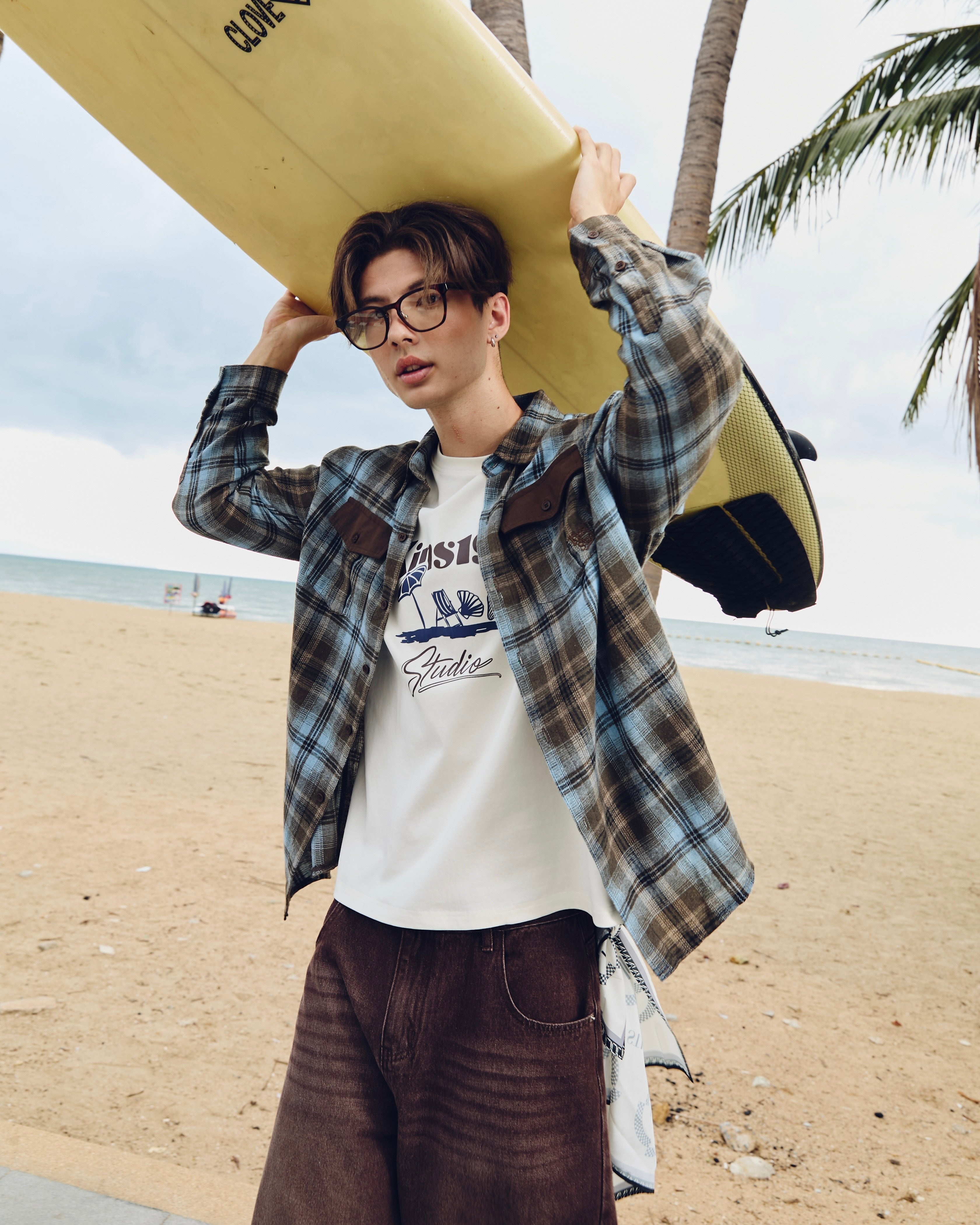 KINS Long Plaid Shirt [KS24]