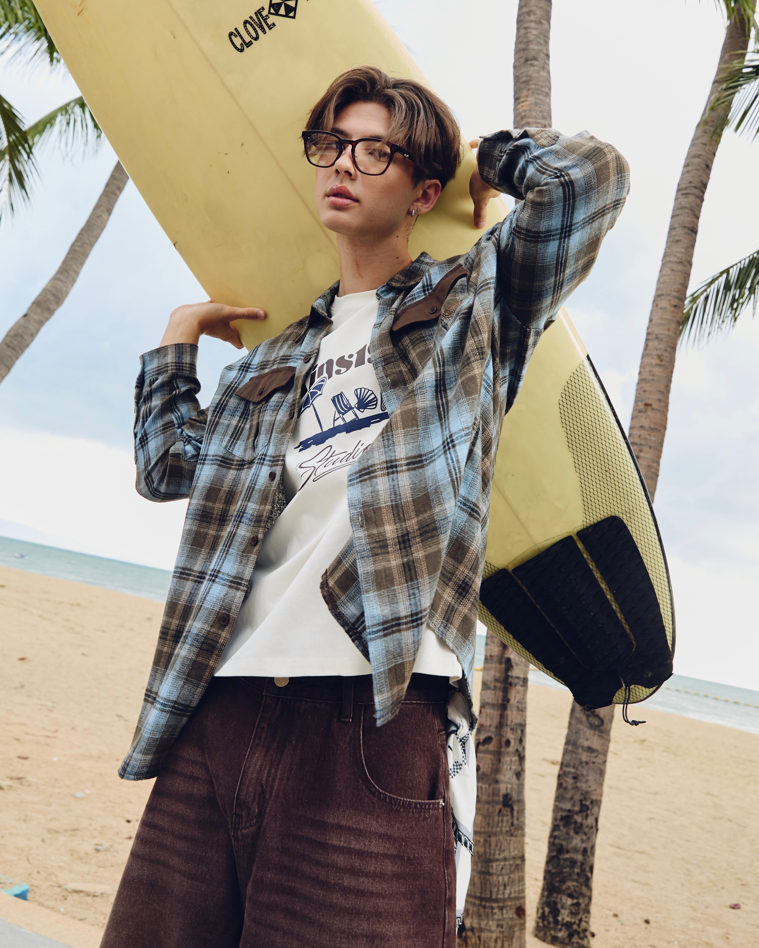 KINS Long Plaid Shirt [KS24]