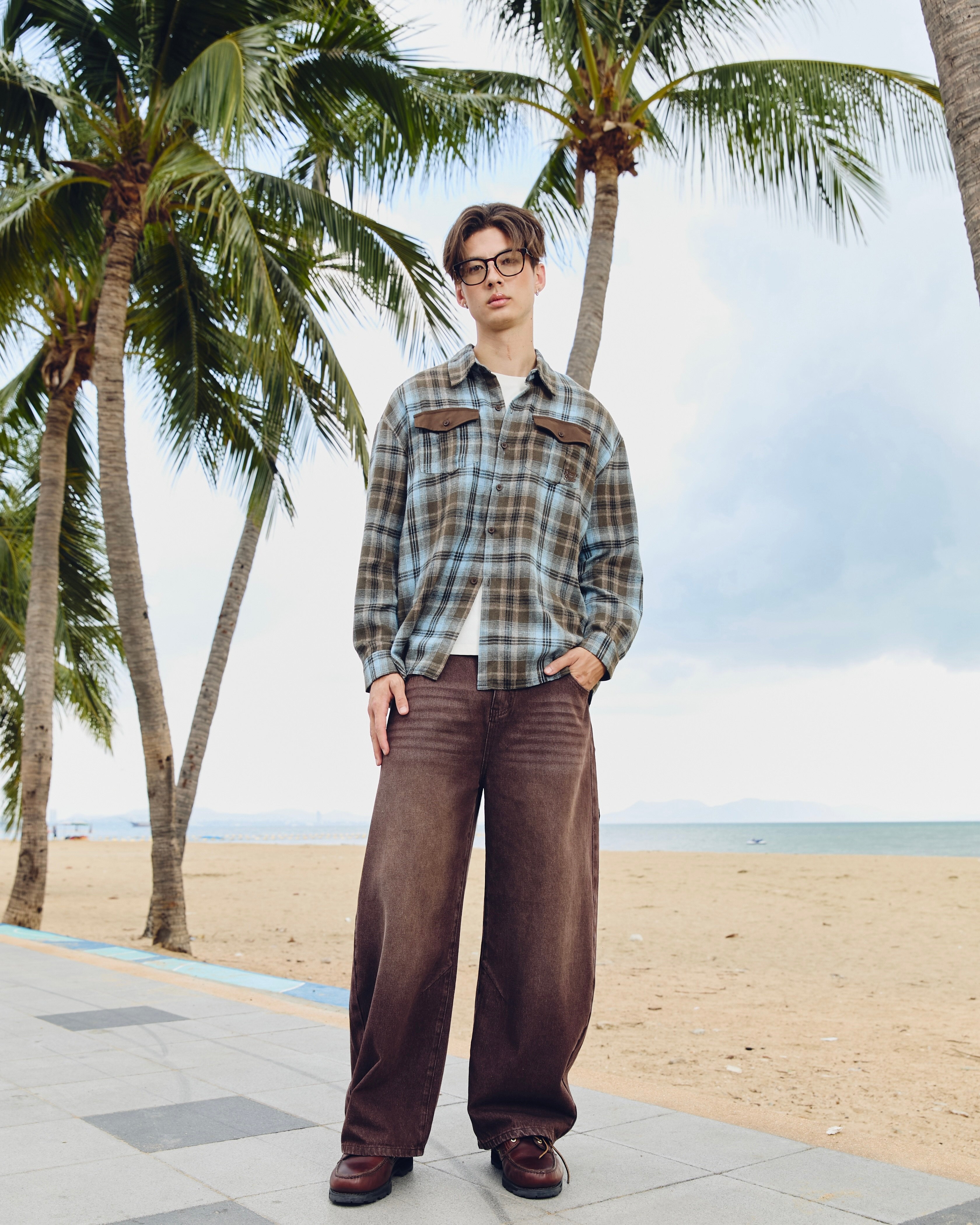 KINS Long Plaid Shirt [KS24]