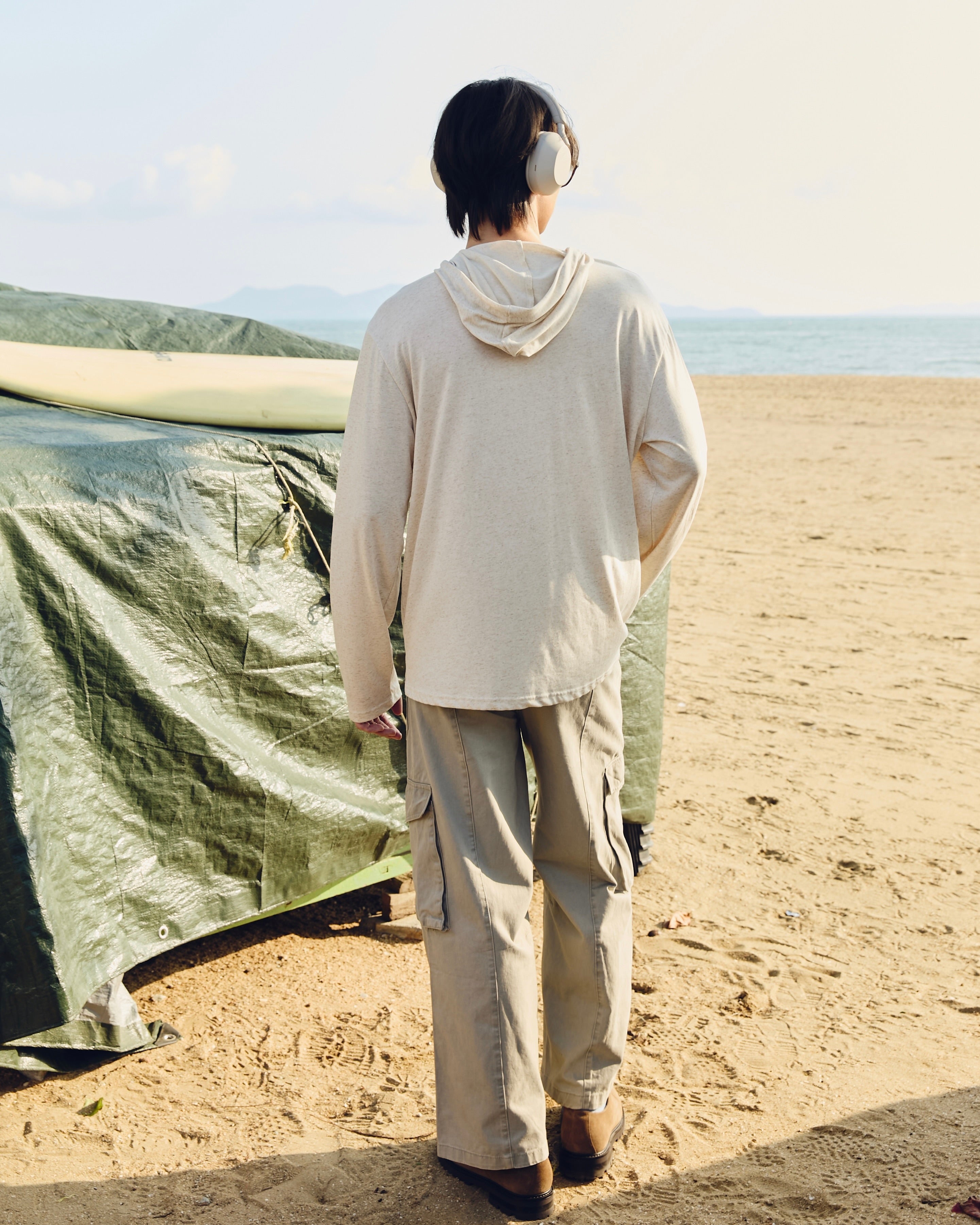 KINS 19 STUDIO | KINS The Mottle Henley Hoodie [KS26]