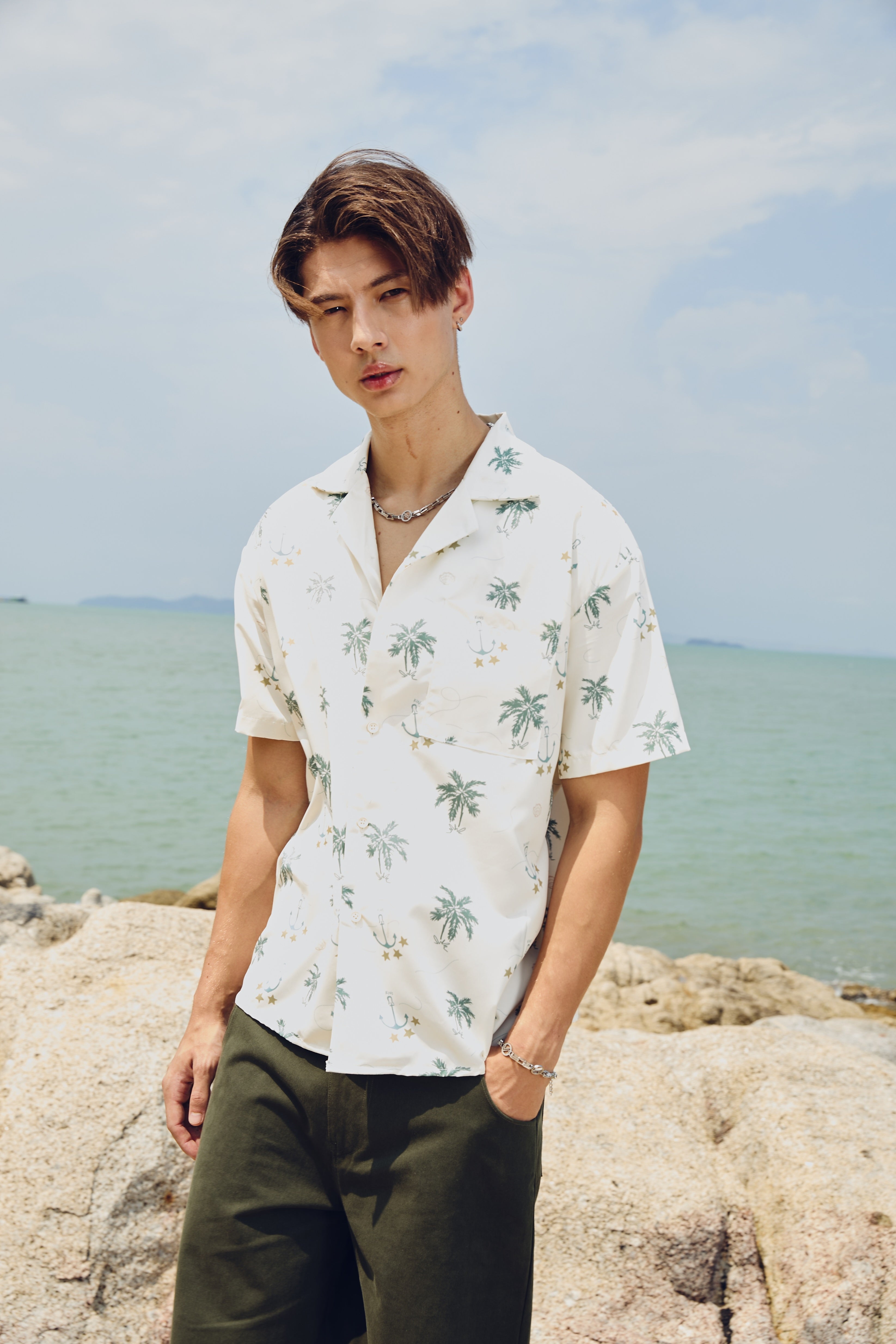 KINS 19 STUDIO | KINS Anchor Hawaii Shirt [HW37]