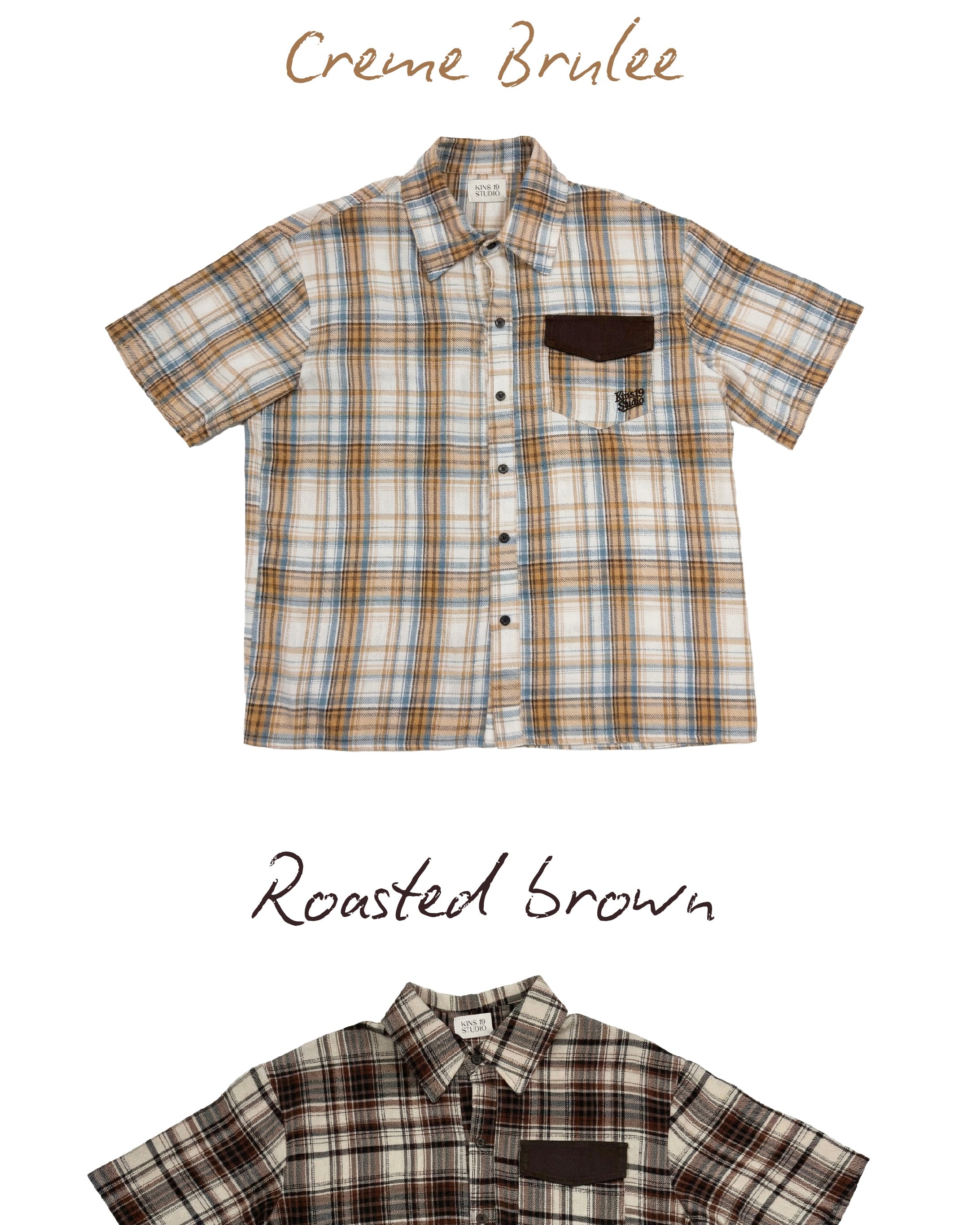 KINS Short Plaid Shirt [KS23]