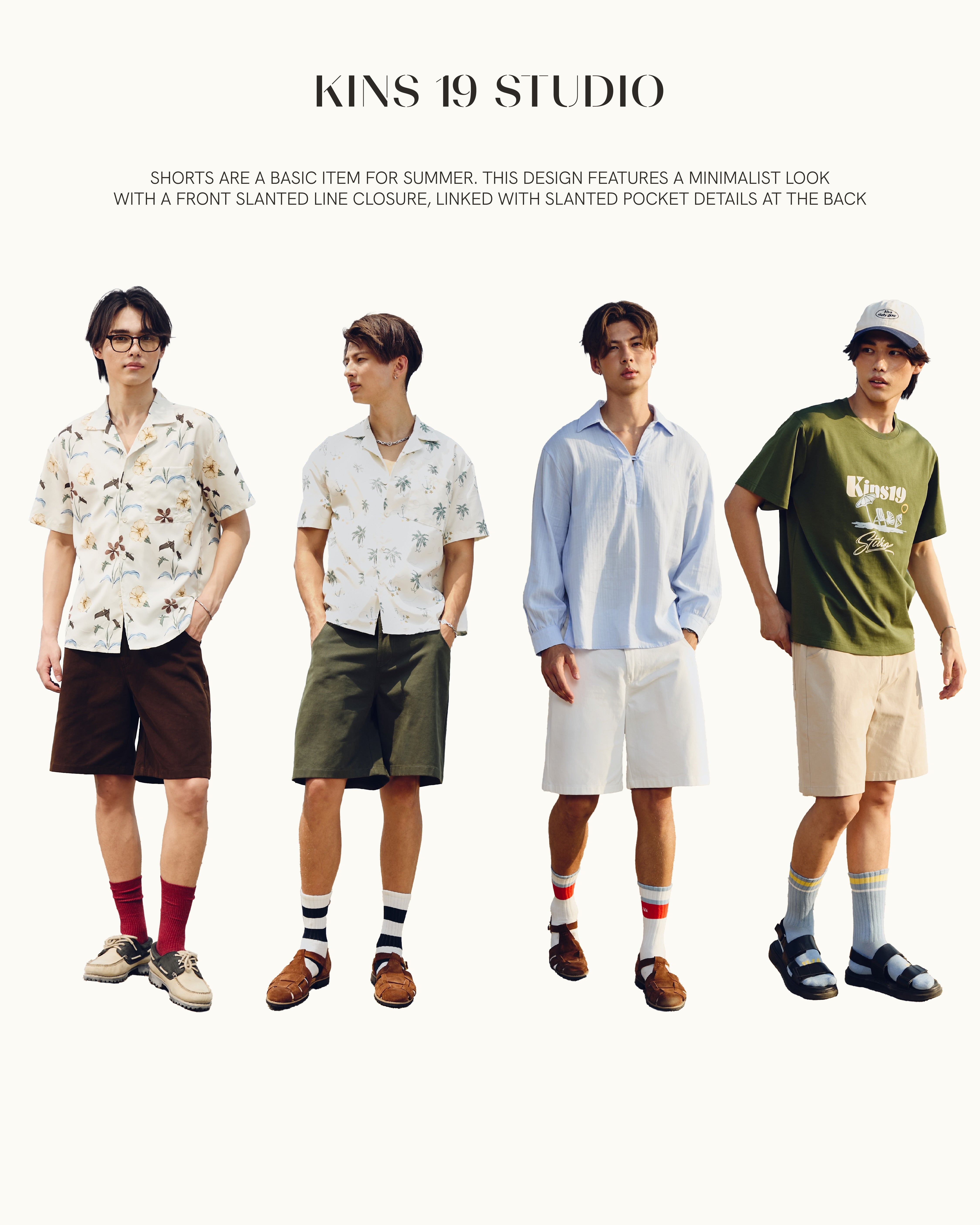 KINS Relaxed-fit Shorts [K019]