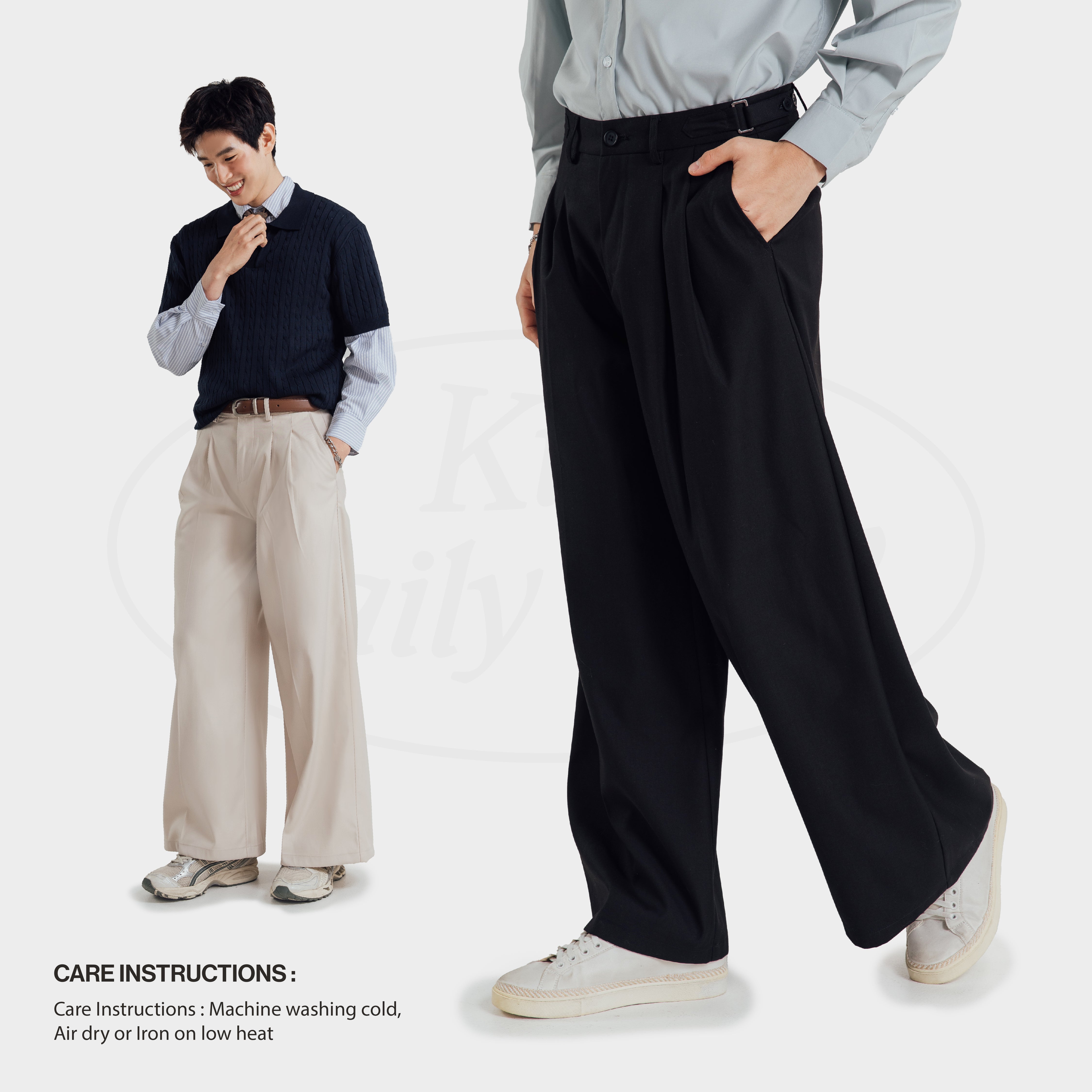 KINS 19 STUDIO |  BAGGY SLACK TROUSERS [KN228]