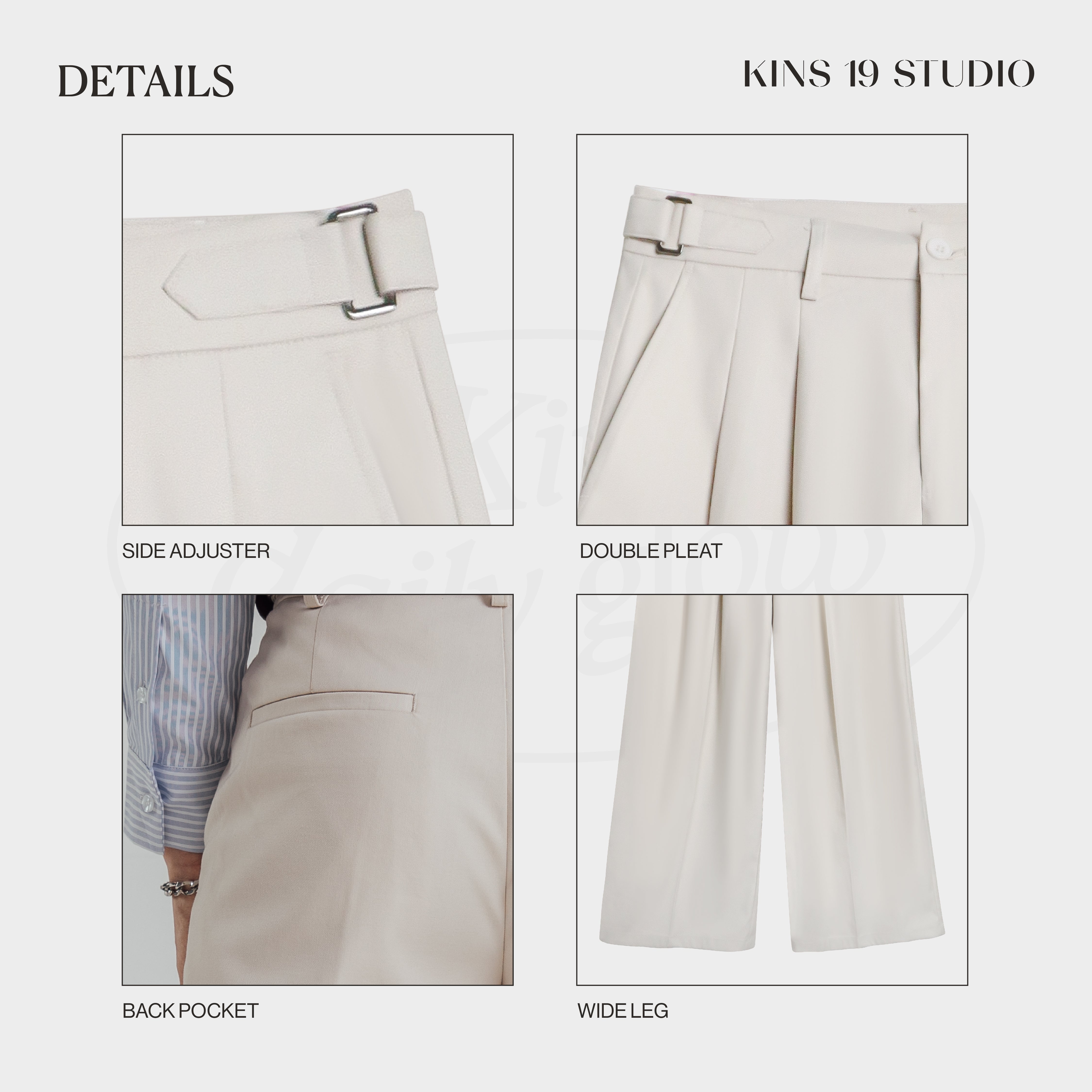KINS 19 STUDIO |  BAGGY SLACK TROUSERS [KN228]