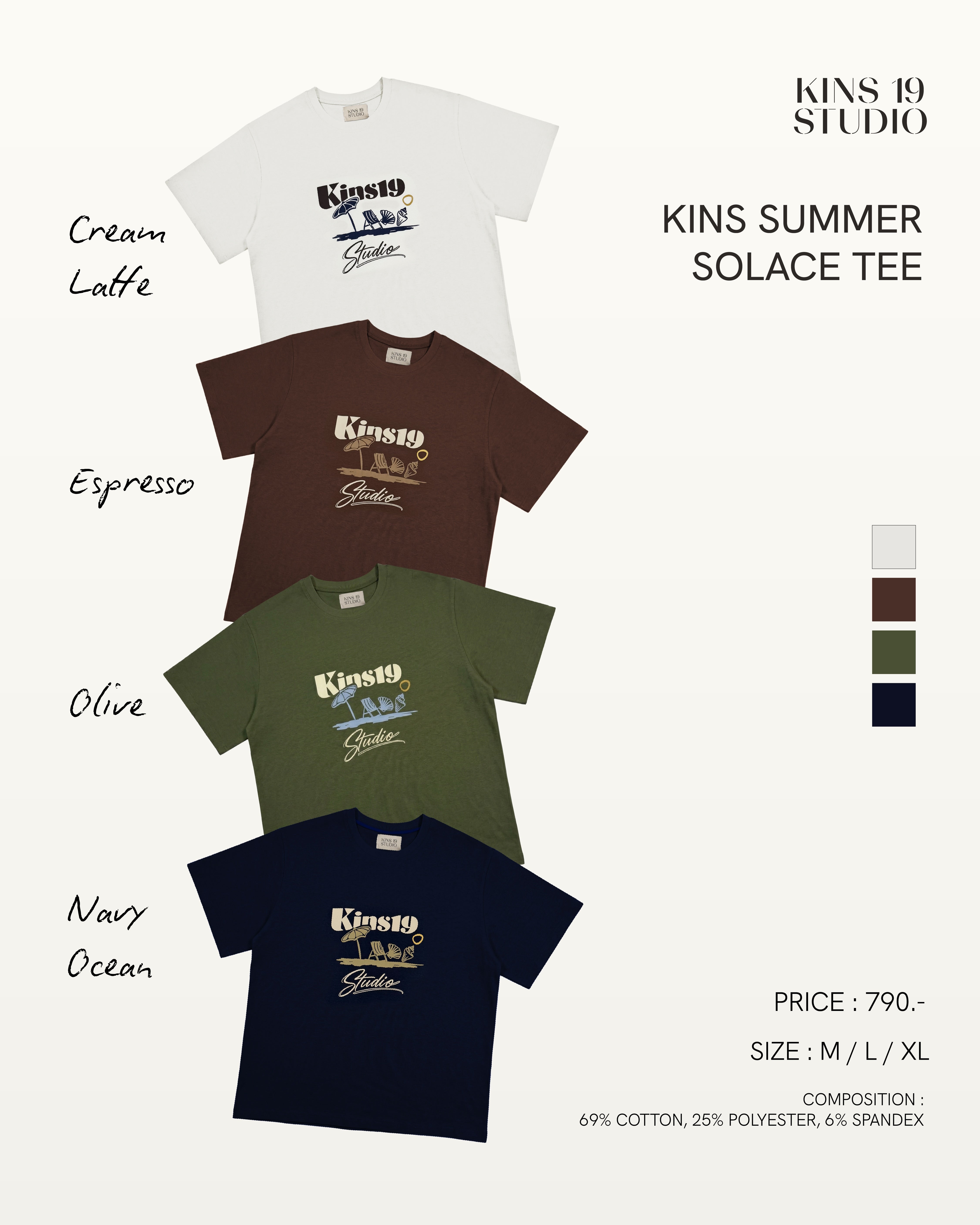 KINS Summer Solace Tee  [TN22]