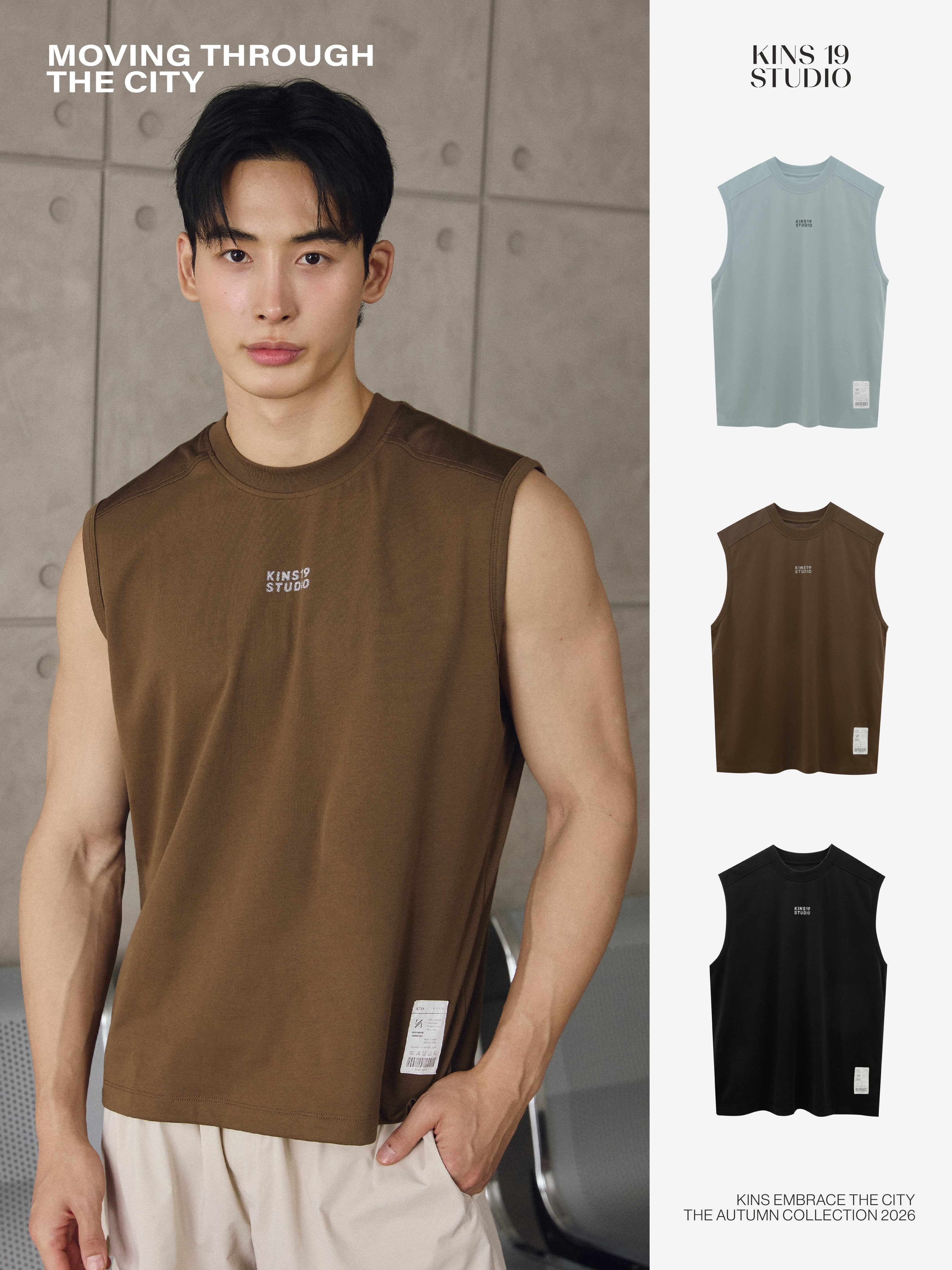 KINS 19 STUDIO |  KINS Motion sleeveless Tee [TN25]