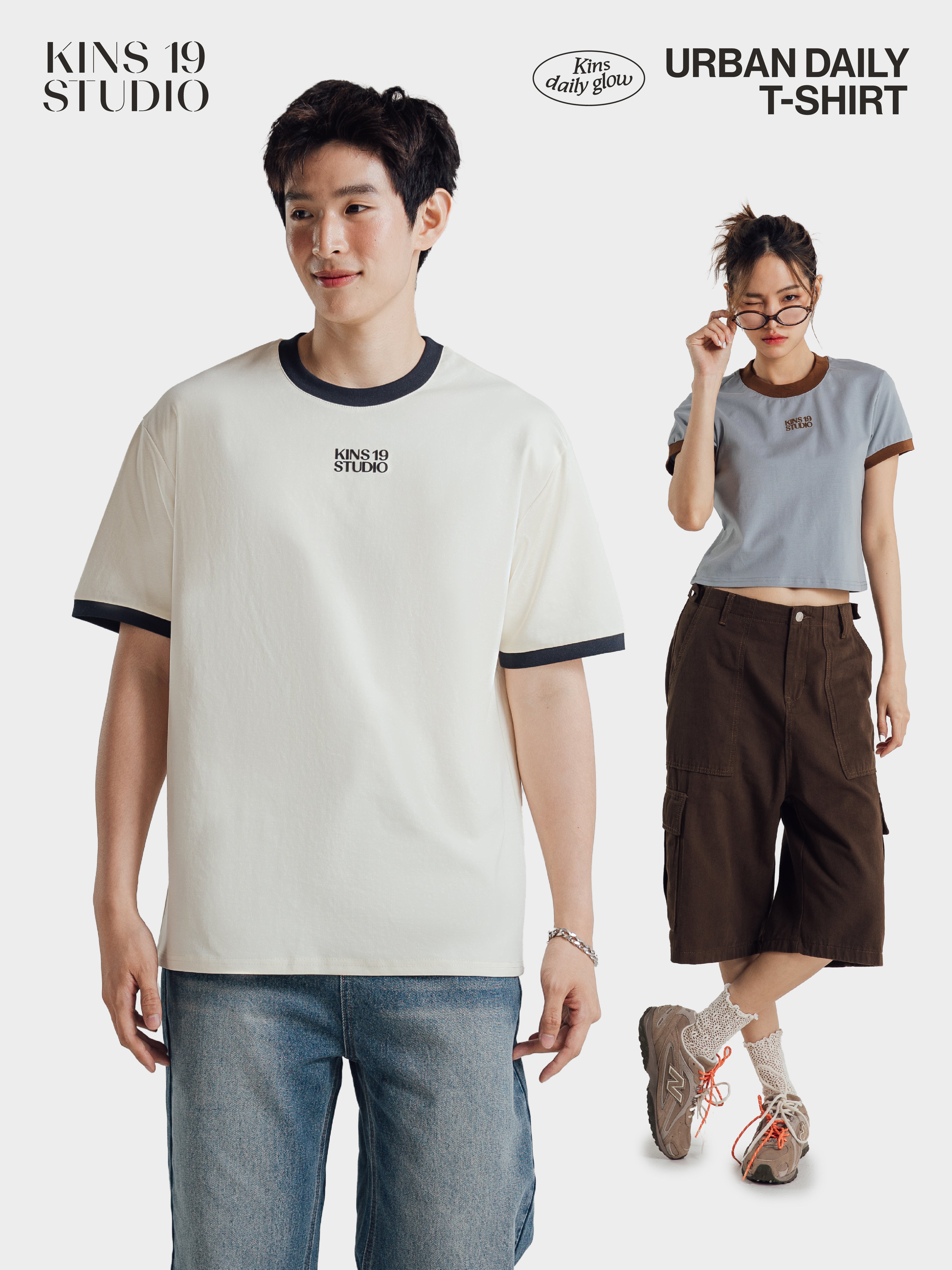 KINS 19 STUDIO |  URBAN DAILY T-SHIRT [TN19]