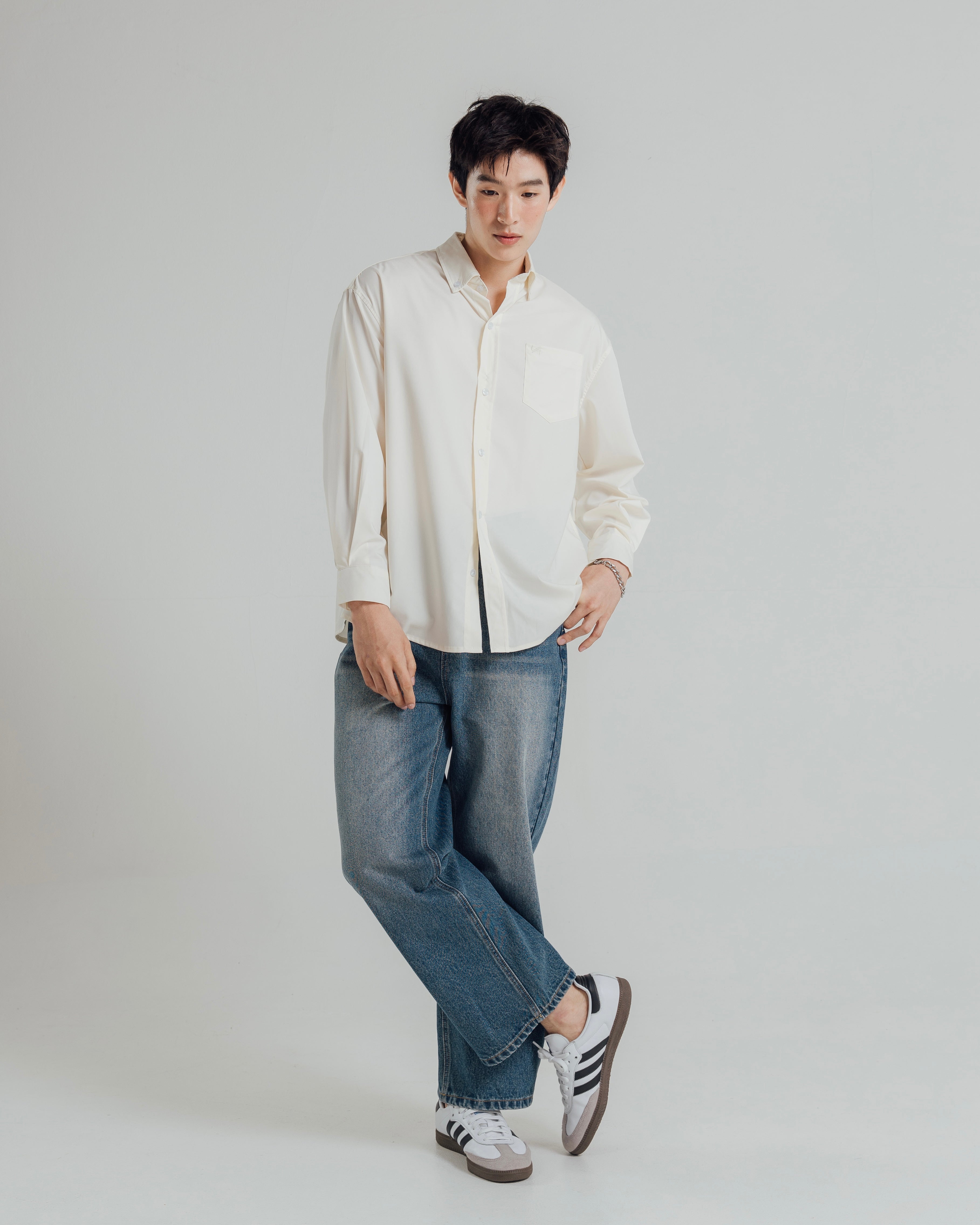 KINS 19 STUDIO | DAILY GLOW WIDE DENIM [F114]