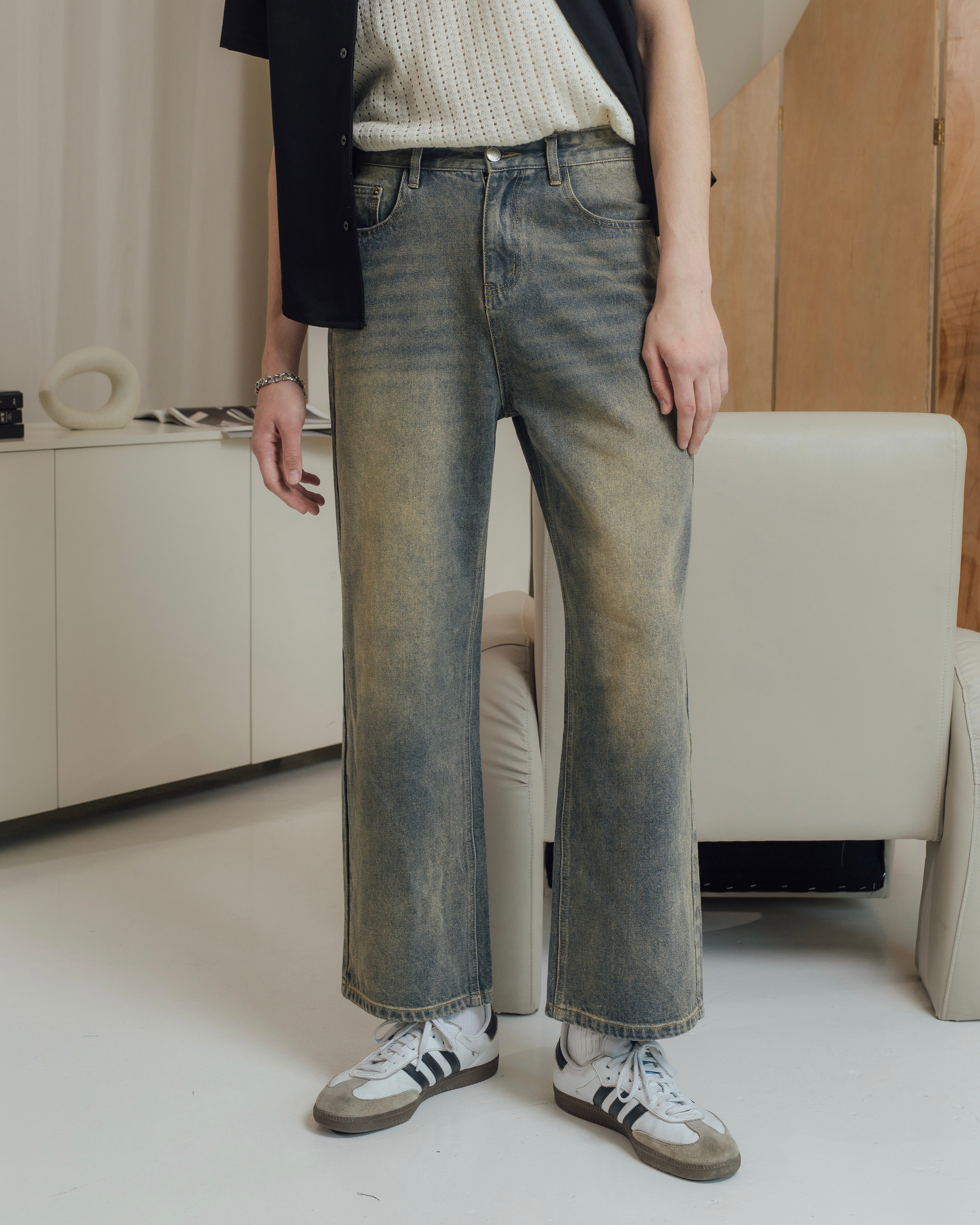KINS 19 STUDIO | DAILY GLOW WIDE DENIM [F114]